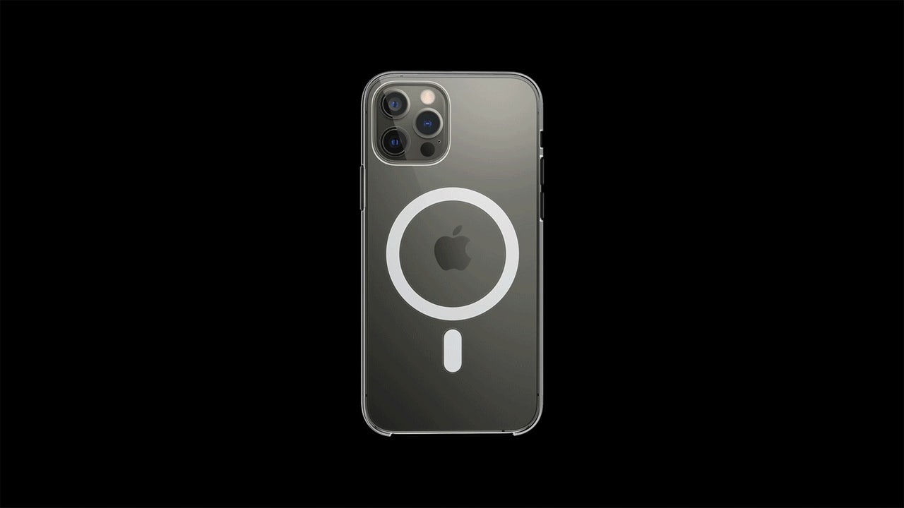 Оригинальный чехол Apple iPhone 12 Pro Max Clear Case with MagSafe (MHLN3)