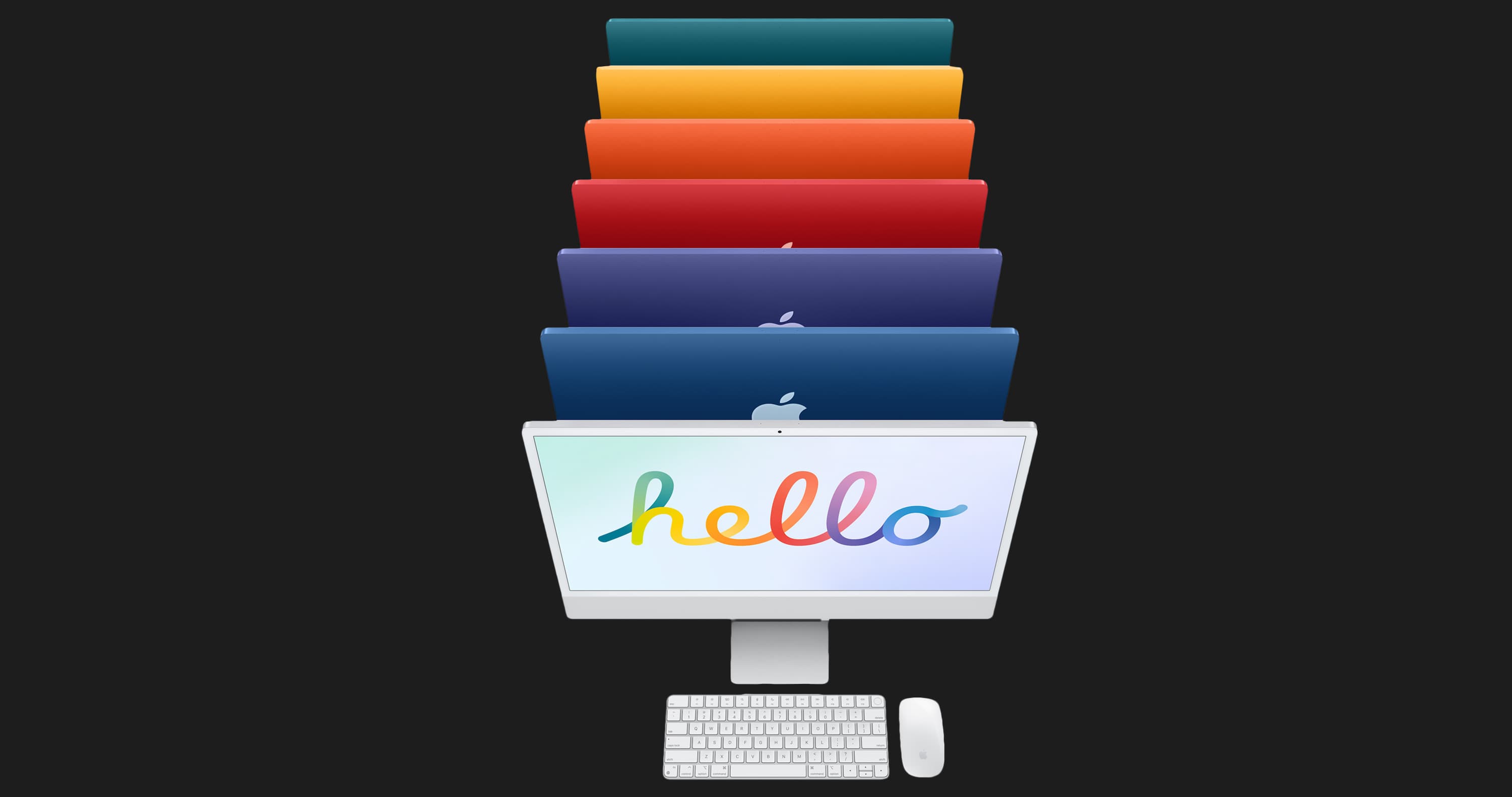 Apple iMac 24 with Retina 4.5K, 256GB, 8 CPU / 7 GPU (Blue) (MJV93)