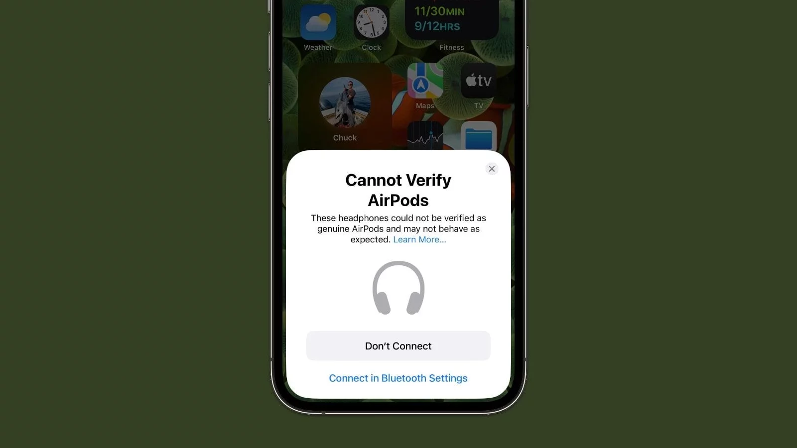 Як iOS 16 попереджає про неоригінальні AirPods?