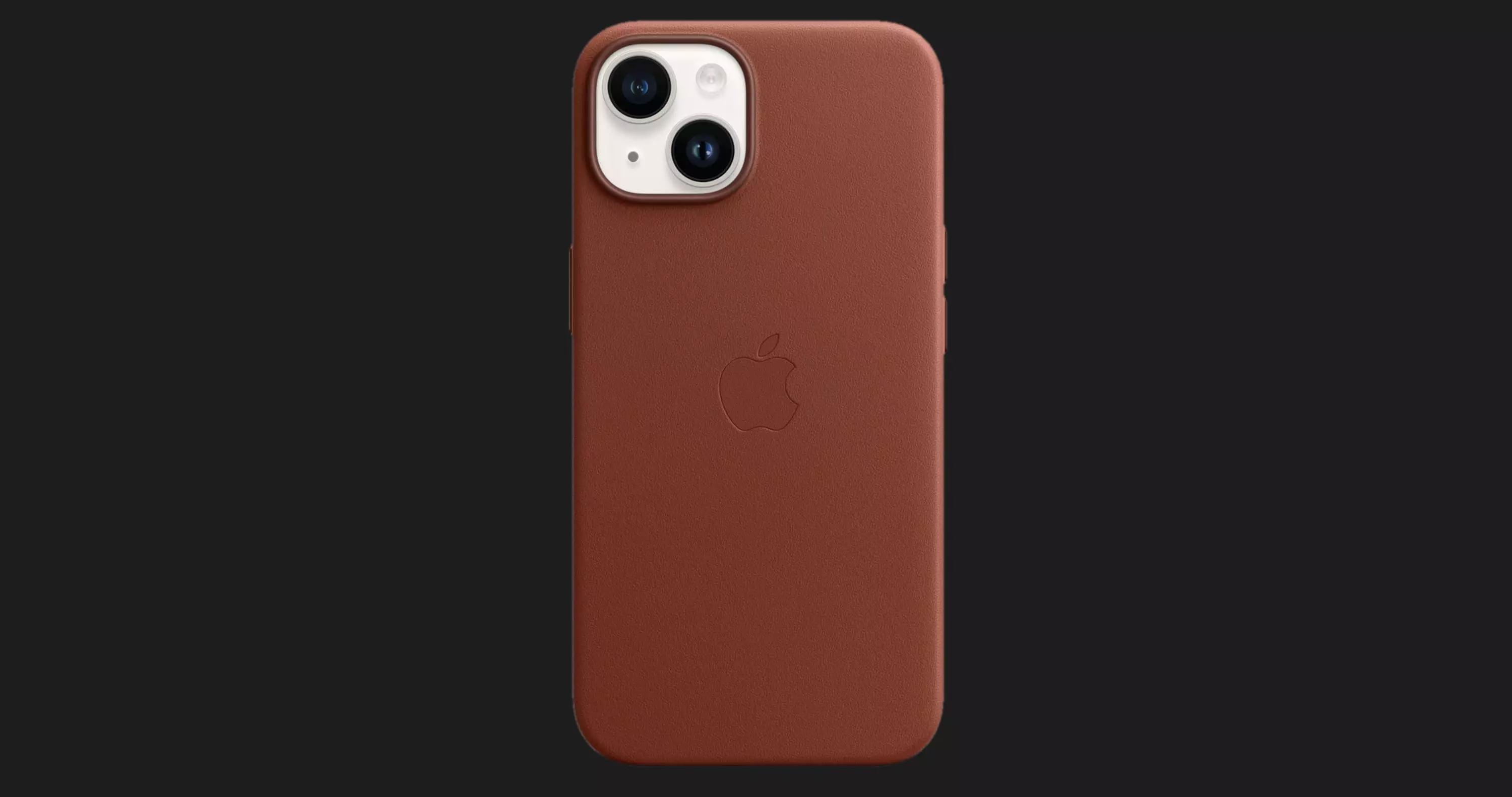 Оригинальный чехол Apple Leather Case with MagSafe для iPhone 14 Pro Max (Ink) (MPPP3)