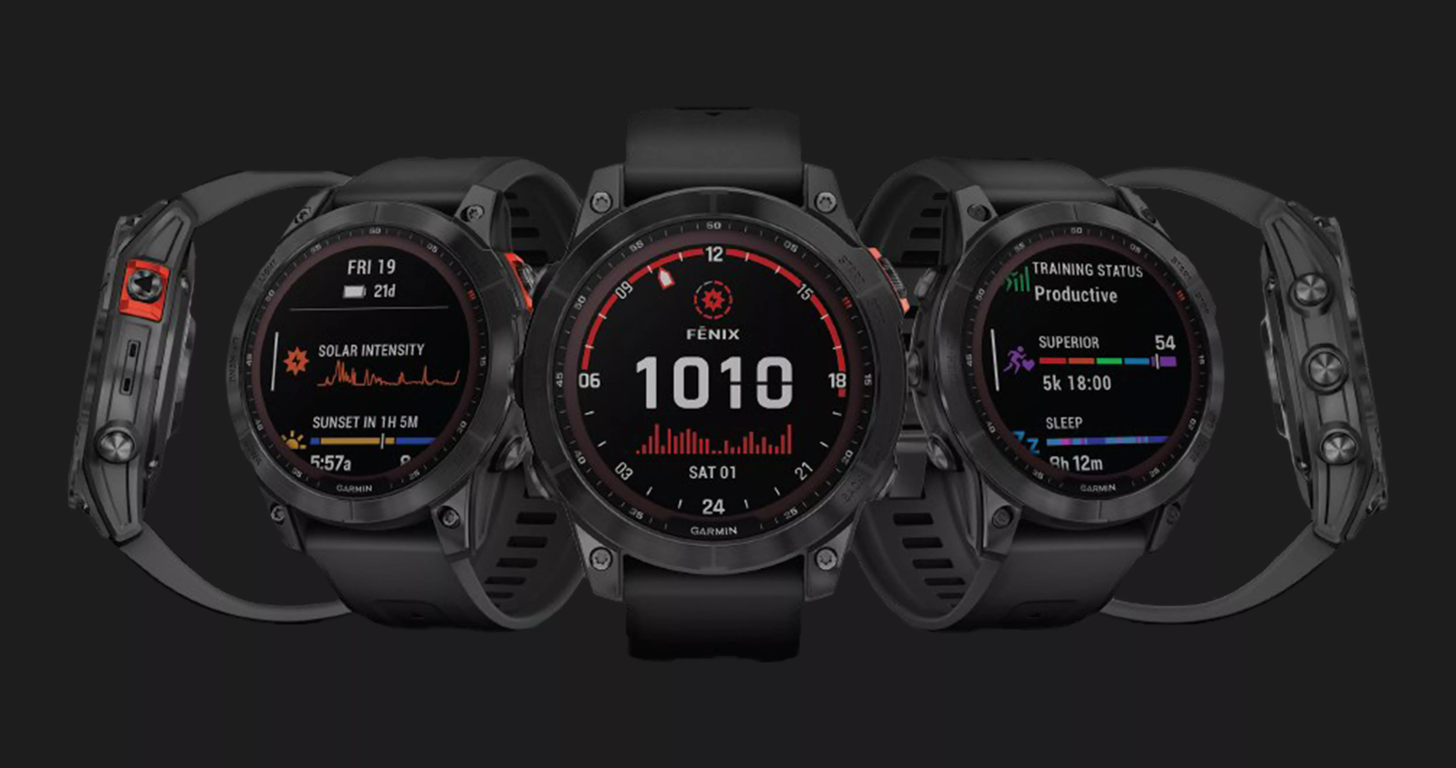 Garmin Fenix 7X Solar Slate Gray with Black Band