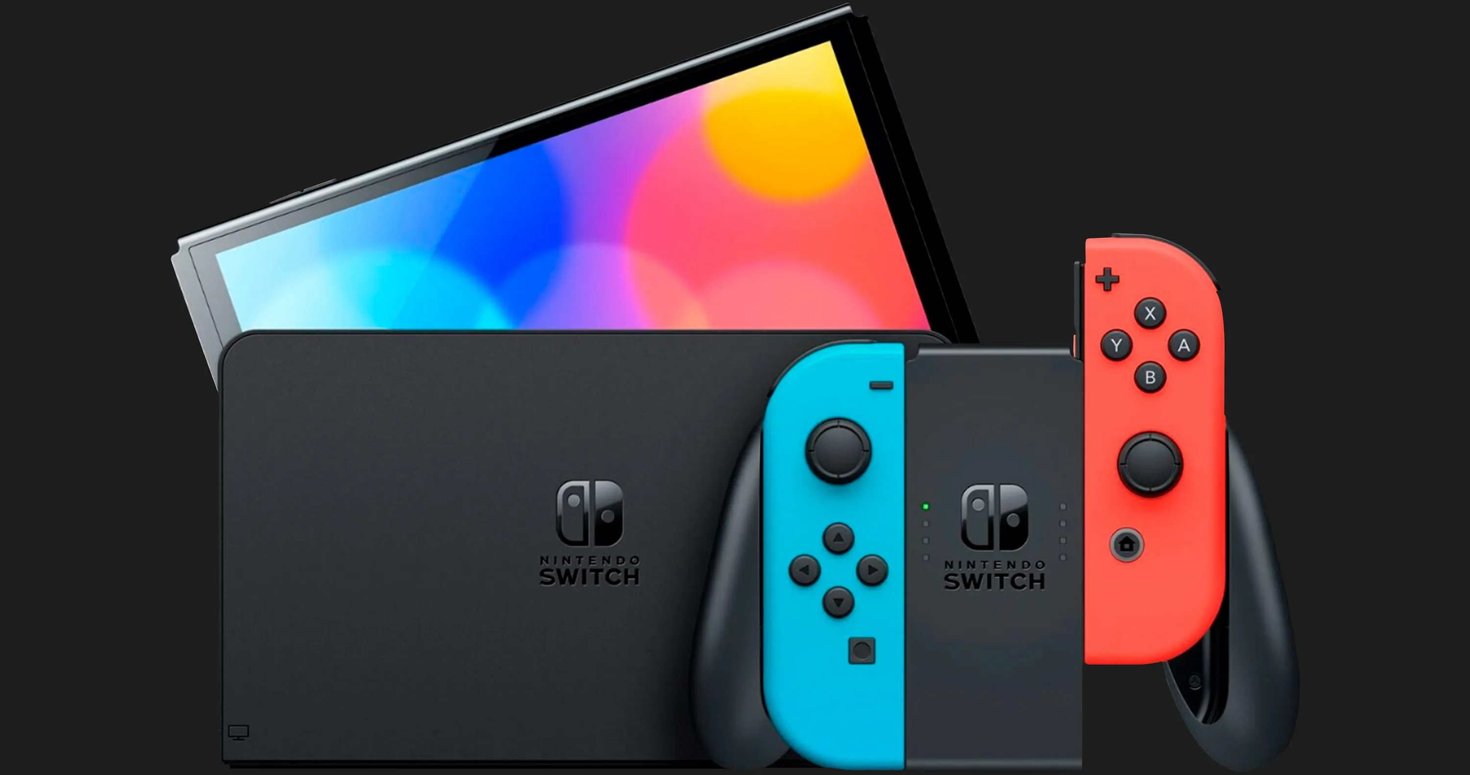 Портативна ігрова приставка Nintendo Switch with Neon Blue та Neon Red Joy-Con (045496452629)