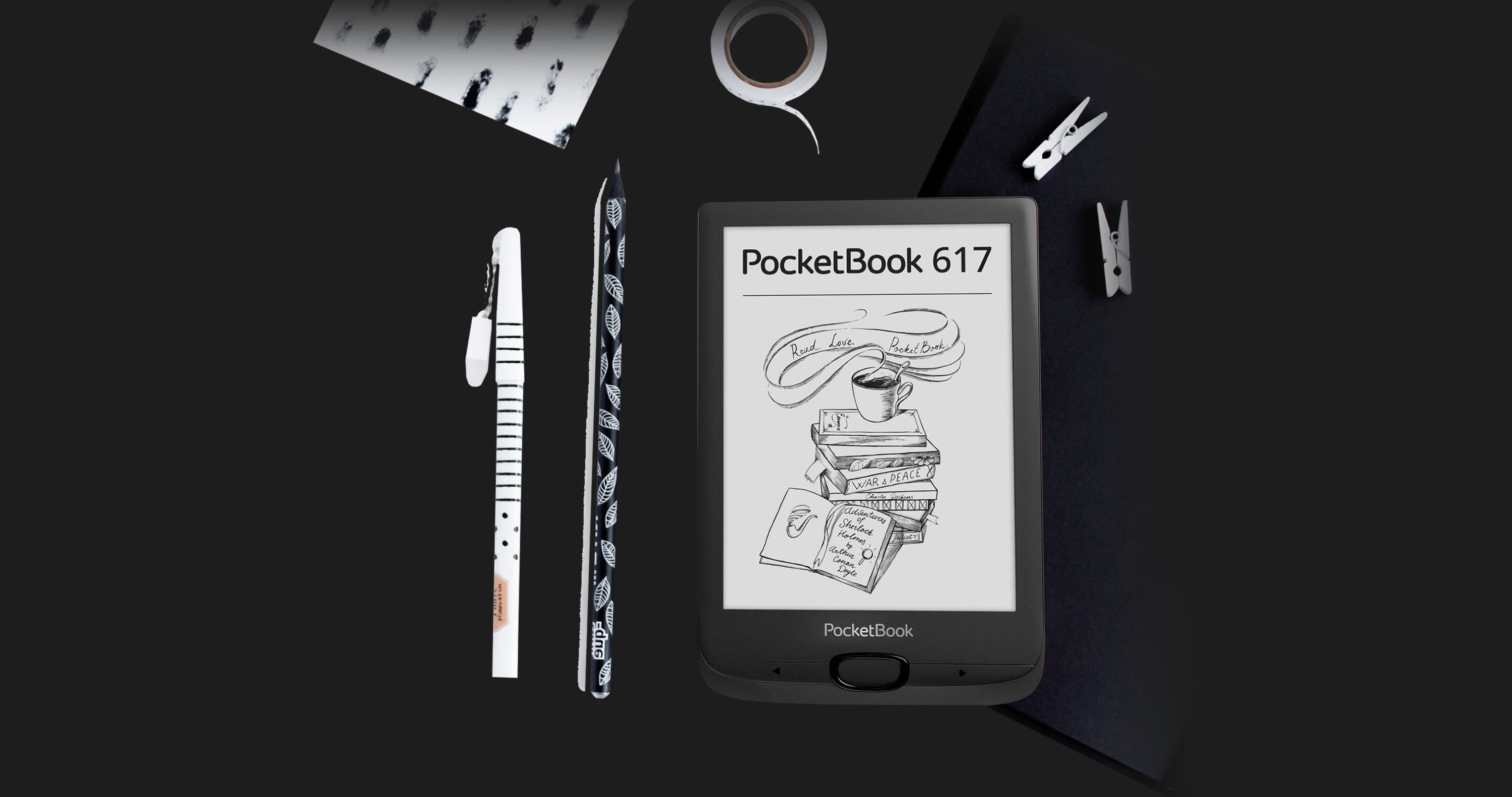 Електронна книга PocketBook 617 (Ink Black)