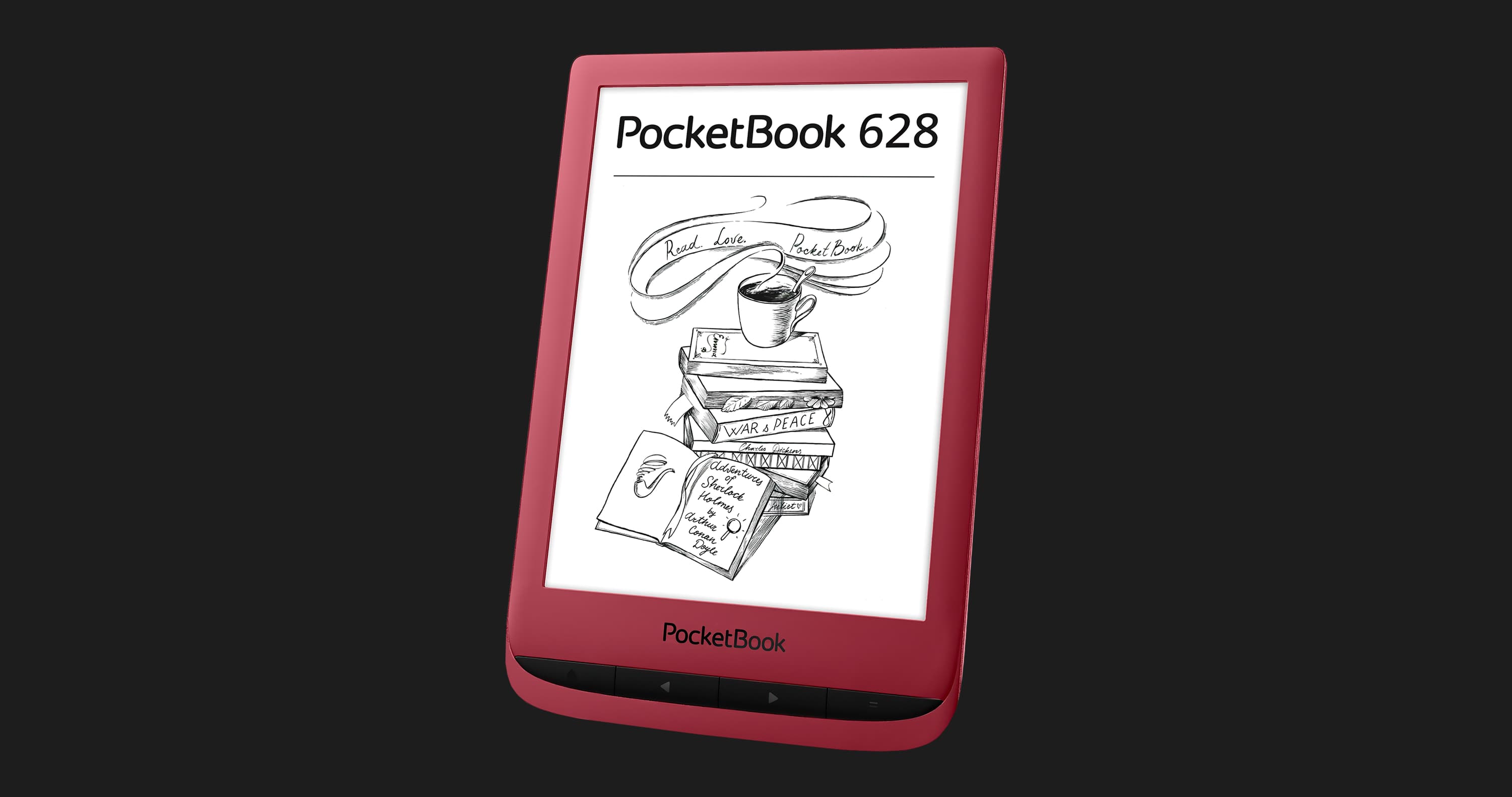 Електронна книга PocketBook 628 (Ruby Red)
