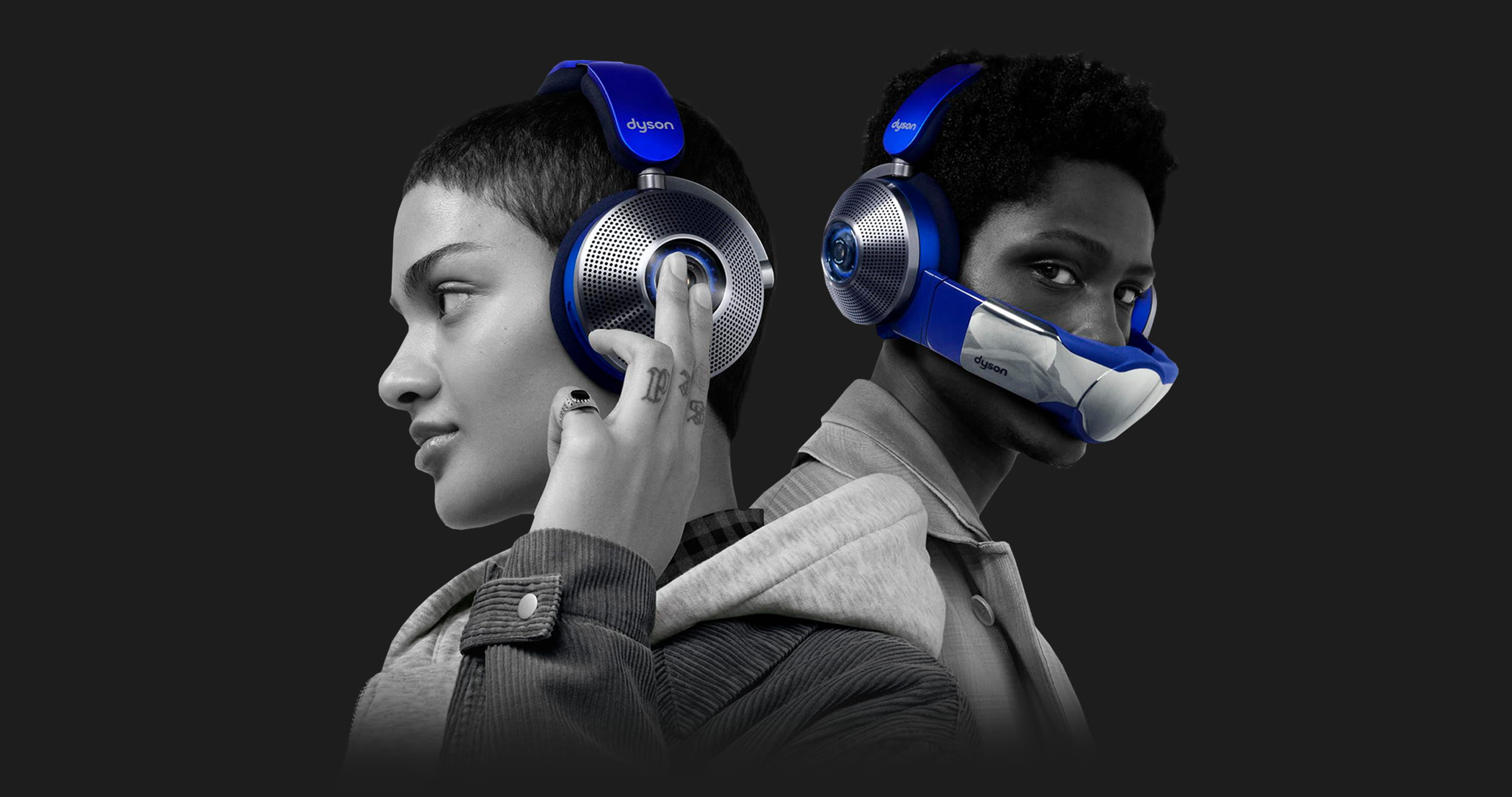 Навушники Dyson Zone headphones with air purification (Ultra Blue/Prussian Blue)