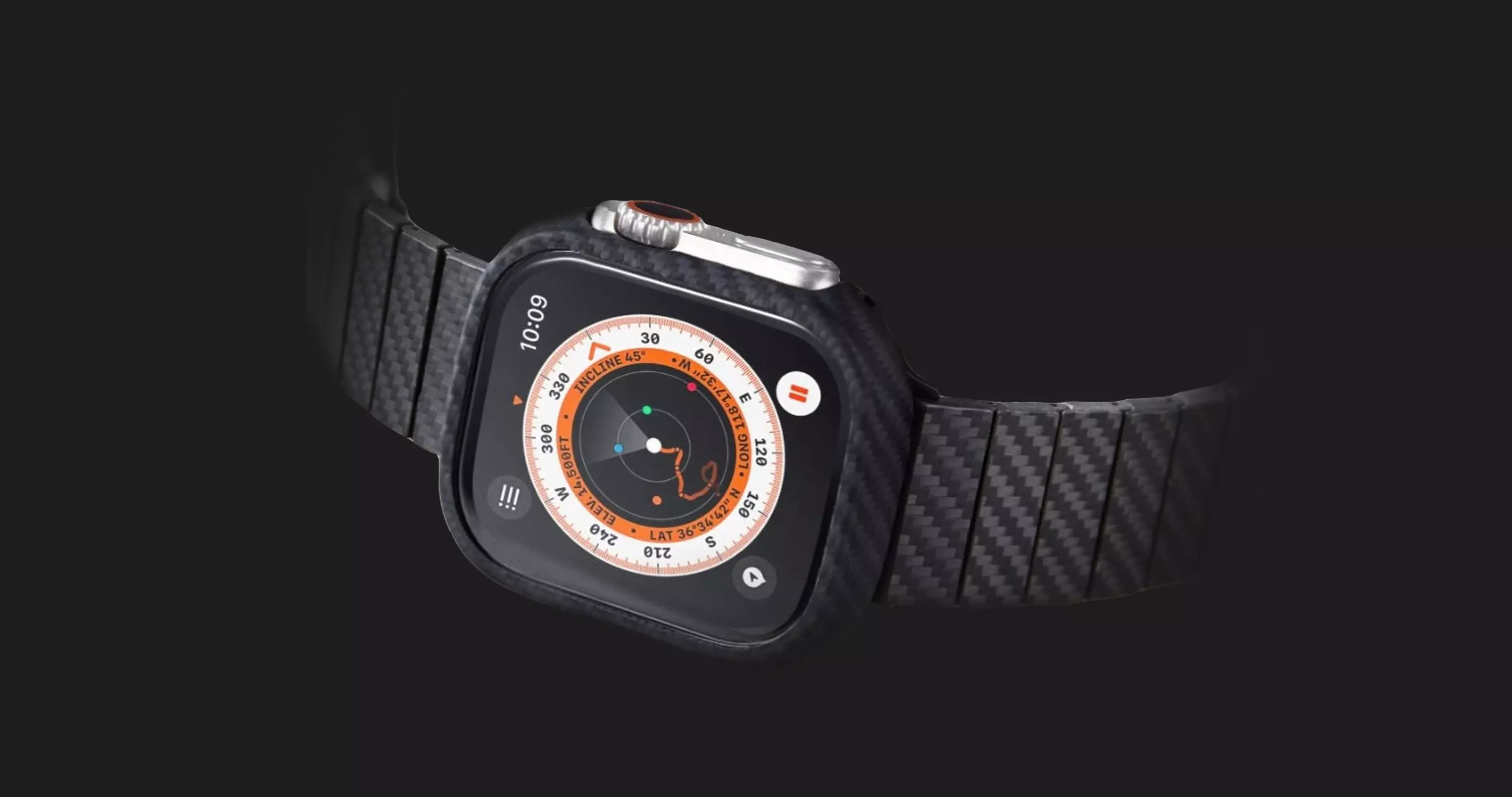 Ремешок Pitaka Retro Carbon Fiber Band для Apple Watch 42/44/45/49mm (AWB1004)