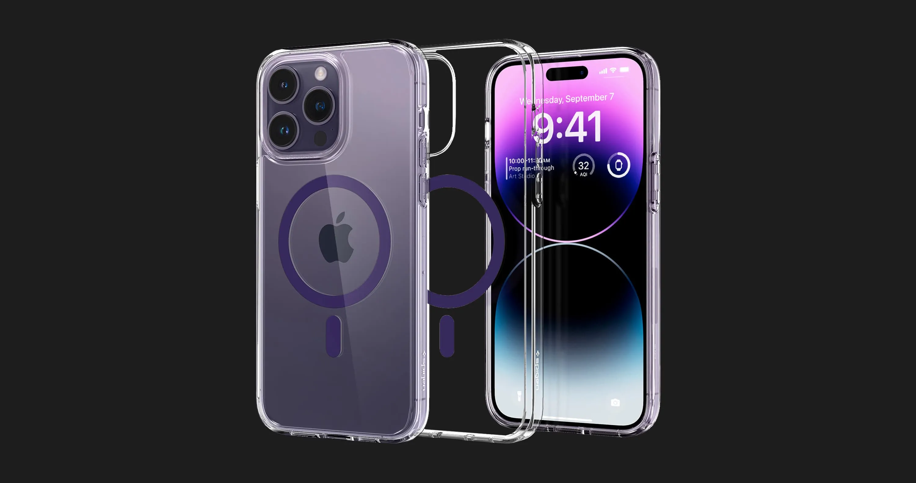 Чехол Spigen Ultra Hybrid Magsafe для iPhone 14 Pro (Deep Purple)