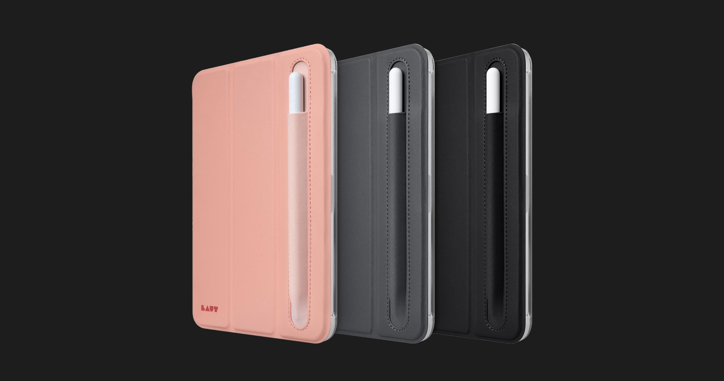 Чехол LAUT HUEX Case with Pencil Holder для iPad 12.9 (2022-2018) (Pink)