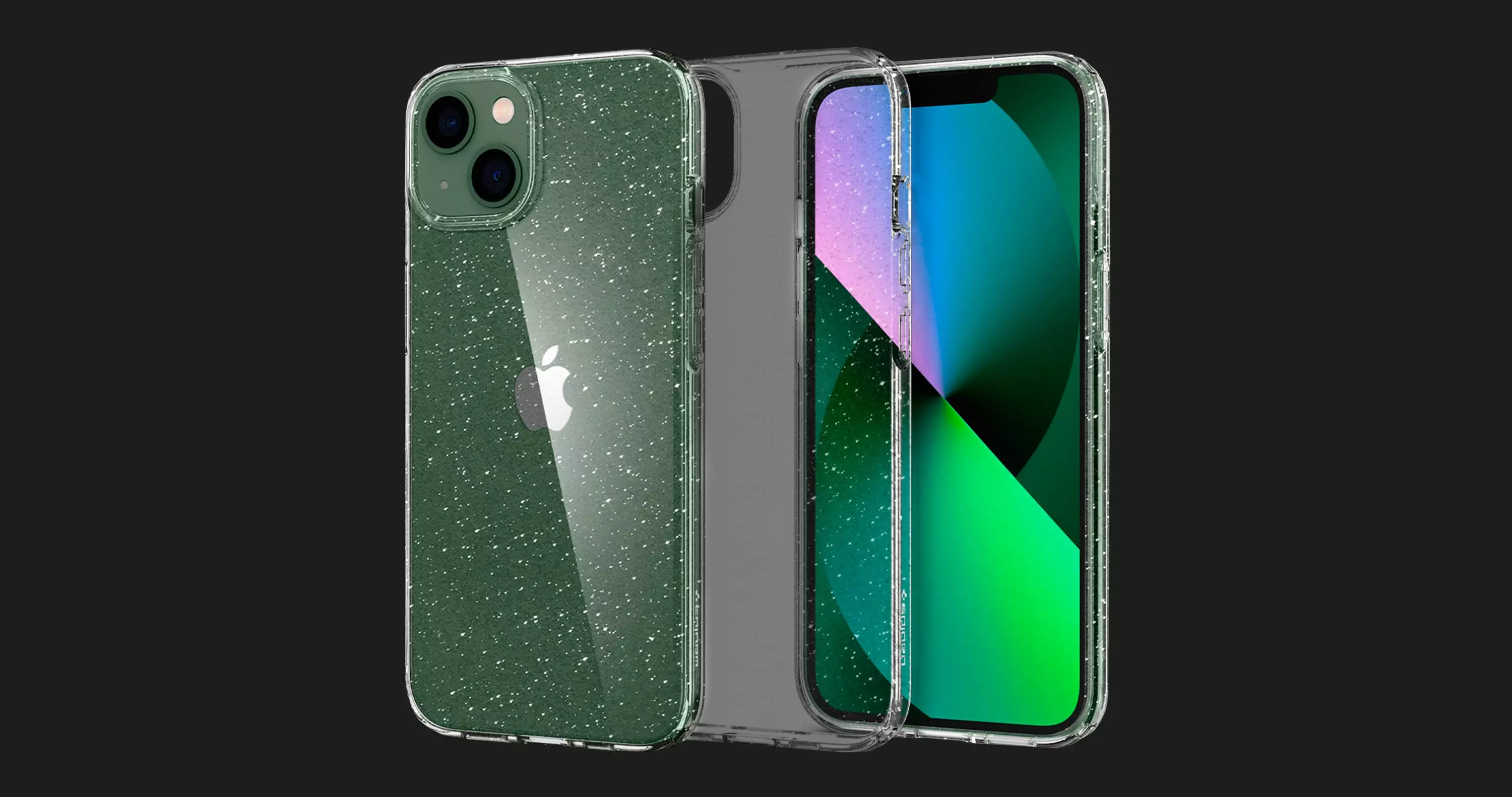 Чохол Spigen Liquid Crystal Glitter для iPhone 13 (Crystal Quartz) (ACS03516)