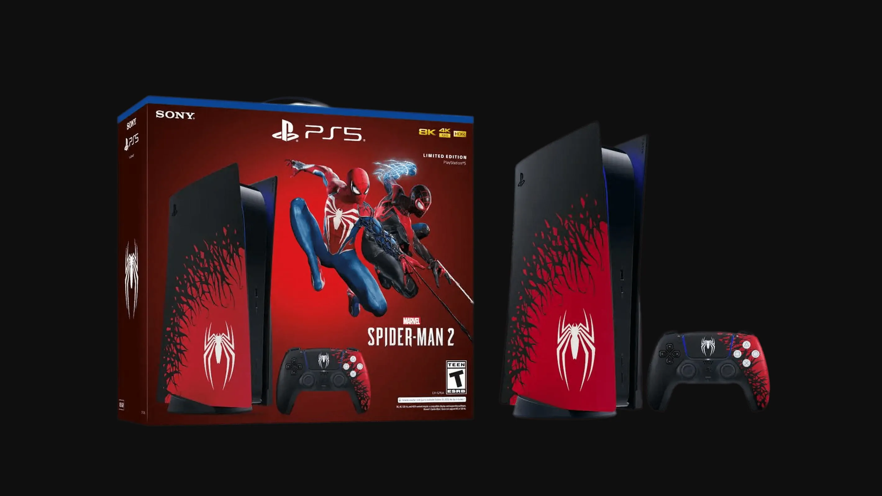 Представлений набір Marvel's Spider-Man 2 Limited Edition для PS5, новий дизайн консолі та DualSense