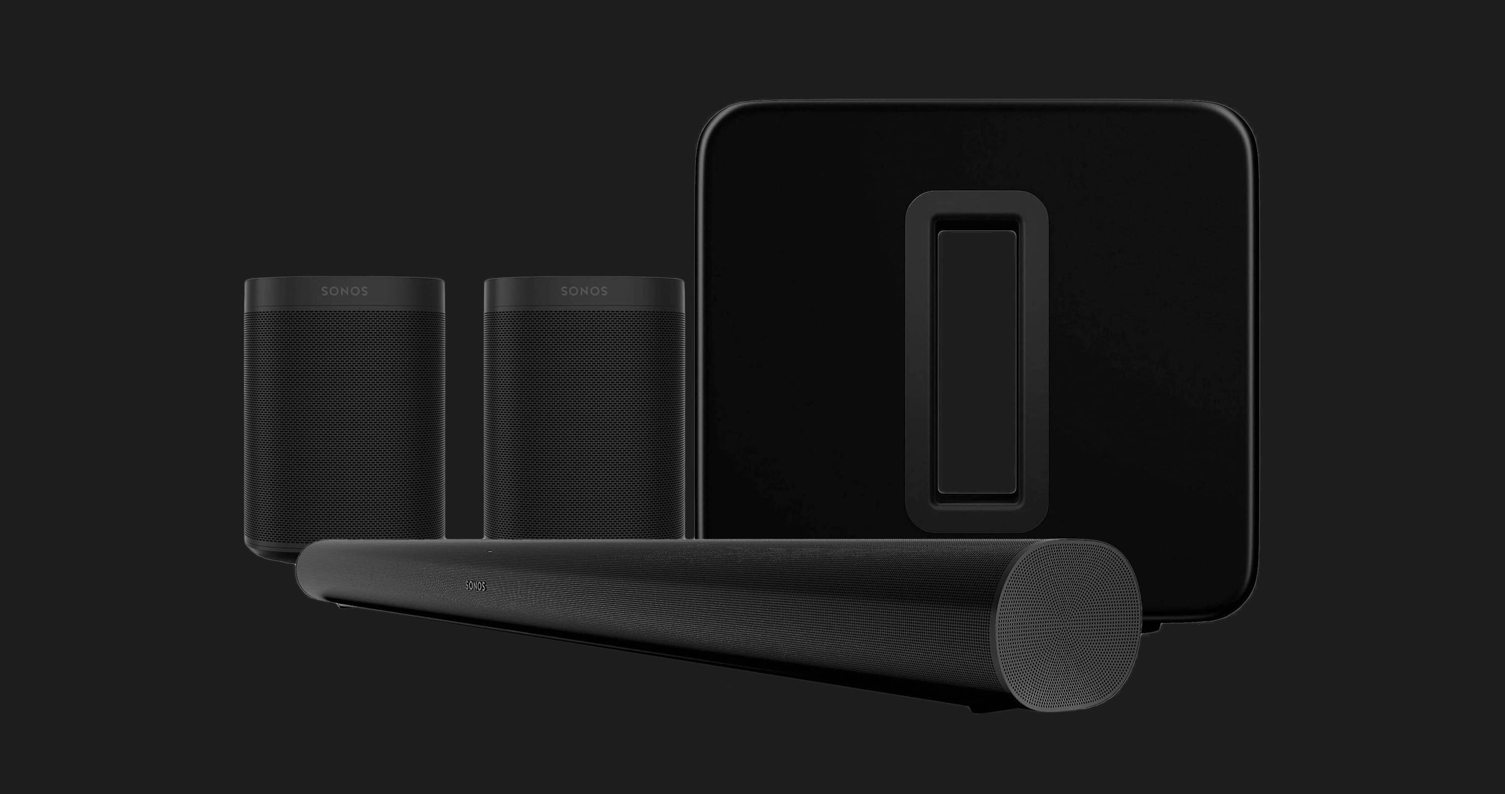 Домашний кинотеатр Sonos 5.1. Arc, Sub &amp; One SL Black