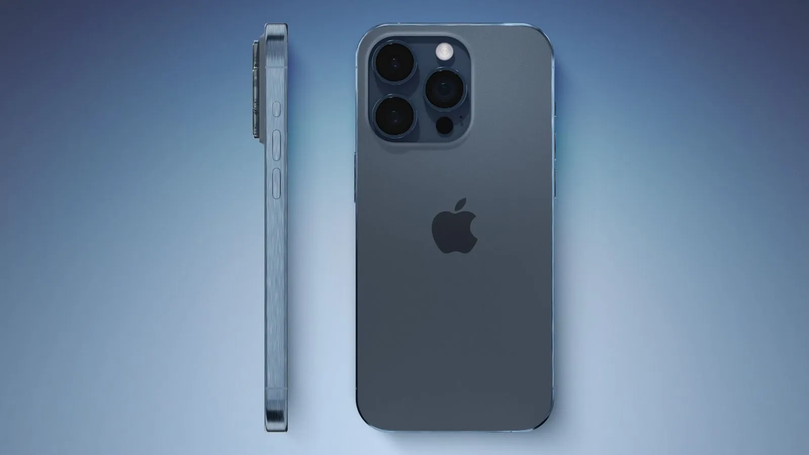 Кольори iPhone 15 Pro: синій та сірий титан