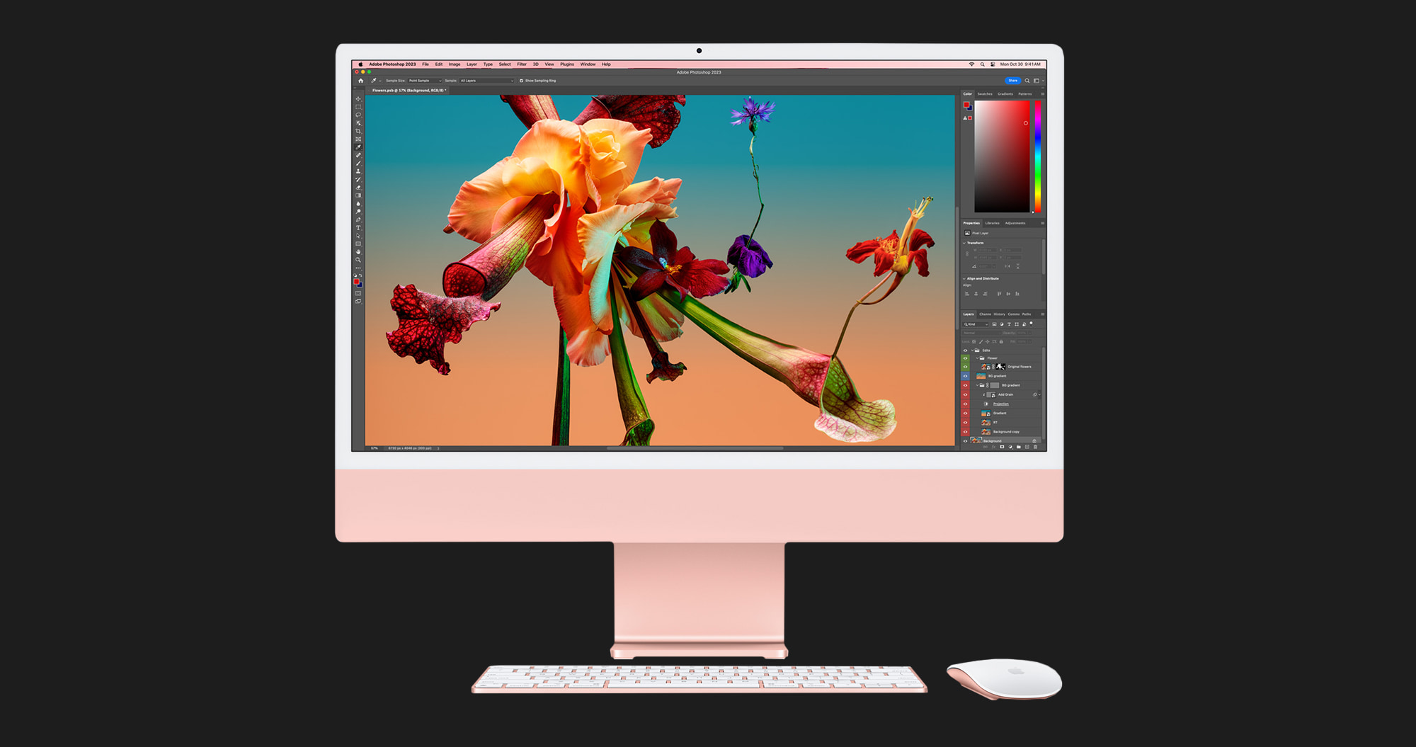 Apple iMac 24 with Retina 4.5K, Apple M3, 512GB, 8 CPU / 10 GPU, 8GB RAM, Pink (MQRU3) (2023)