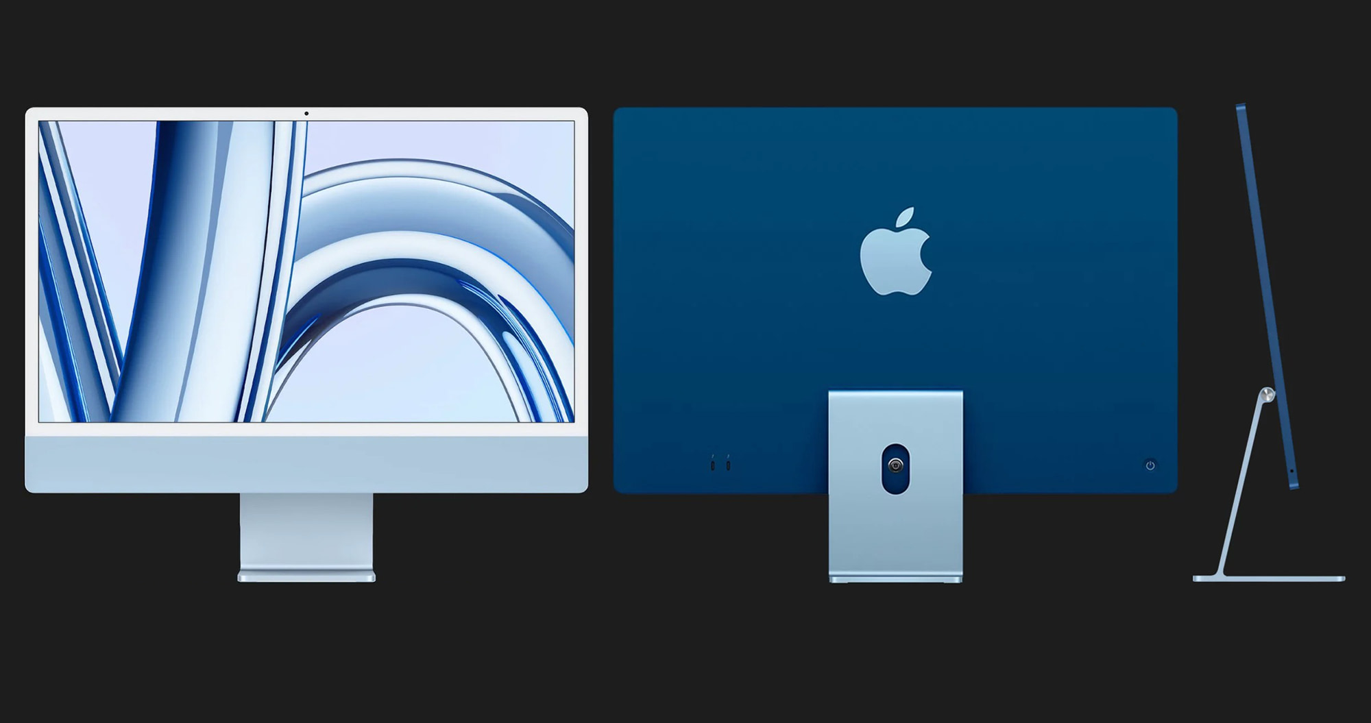 Apple iMac 24 with Retina 4.5K, Apple M3, 256GB, 8 CPU / 10 GPU, 8GB RAM, Blue (MQRQ3) (2023)