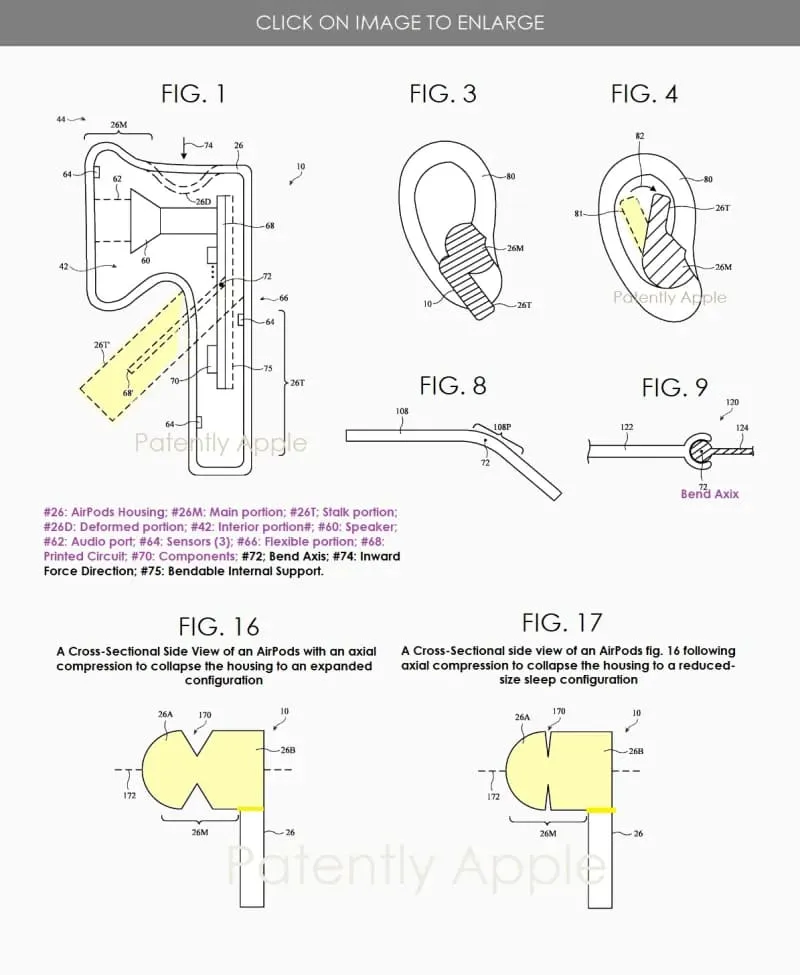 Apple получила новый патент на гибкие наушники