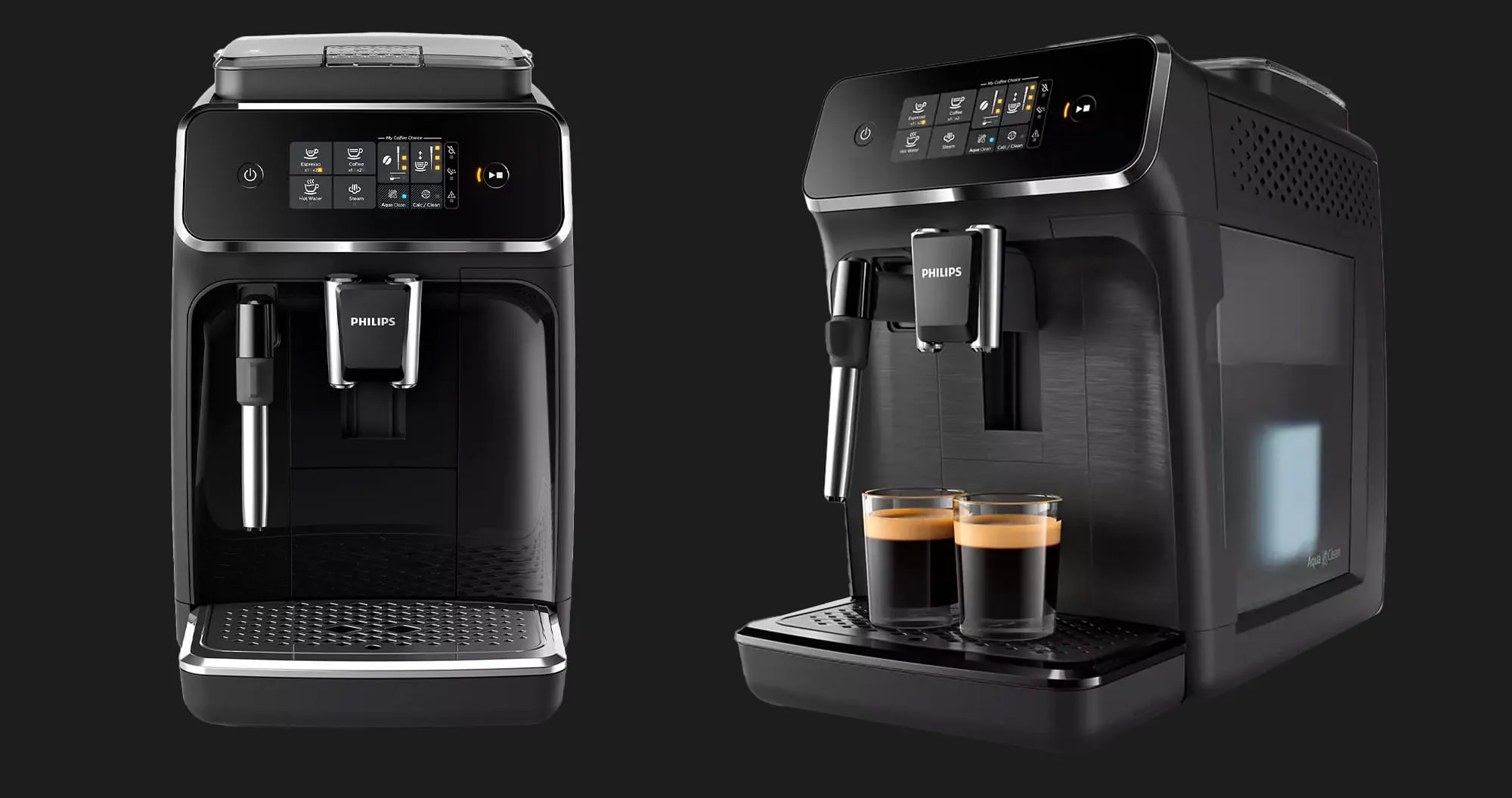Кофемашина Philips Series 2200 (Glossy Black) (EU)