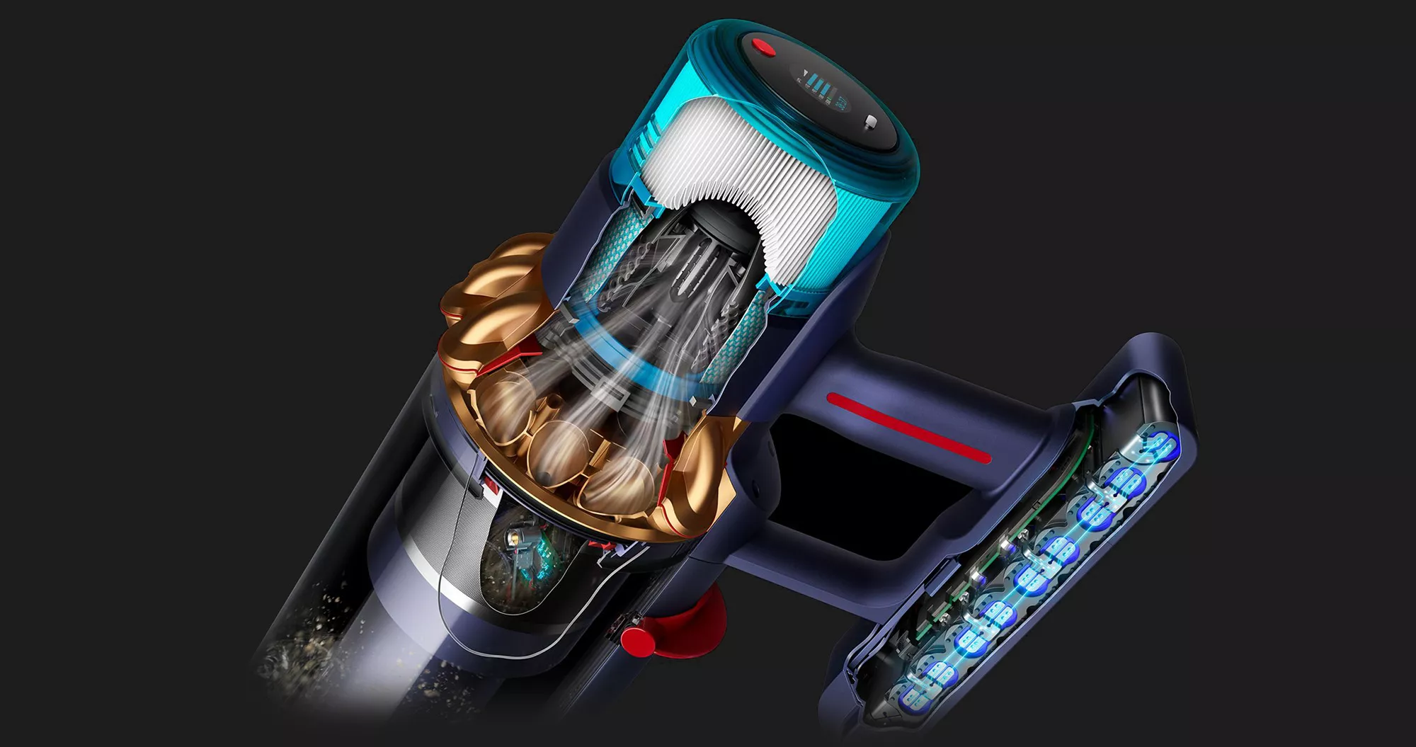 Пылесос Dyson Gen5 Outsize Absolute (Prussian Blue/Rich Copper)