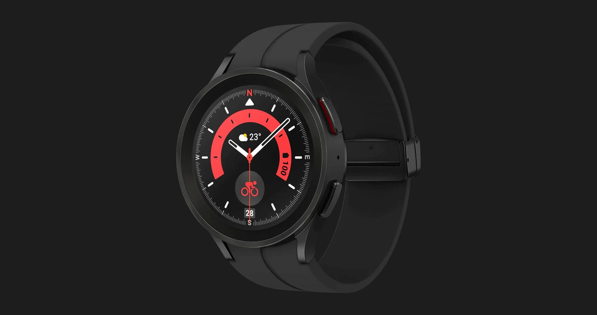 Смарт-годинник Samsung Galaxy Watch 5 Pro 45mm (Black Titanium) (SM-R920NZKA)