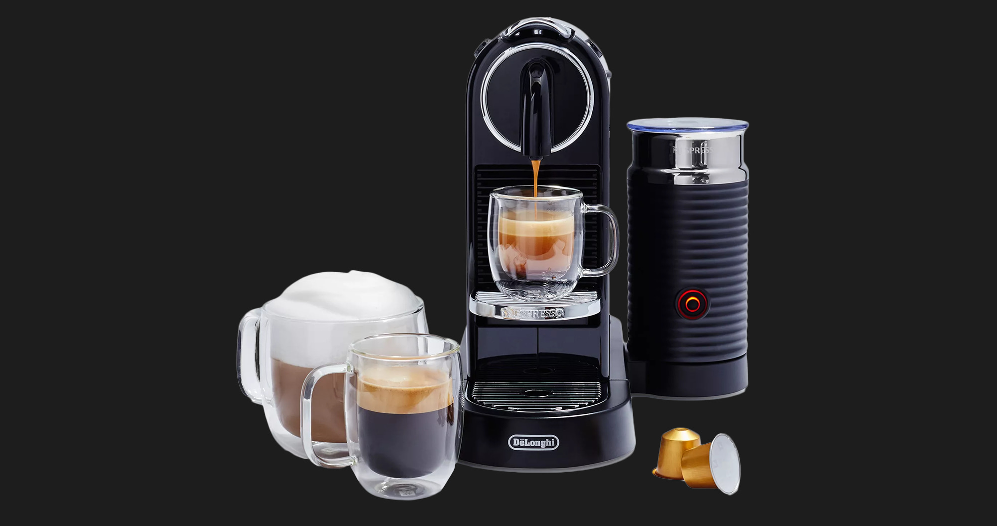 Кофемашина Delonghi Nespresso Citiz/Milk (Limousine Black) (EU)