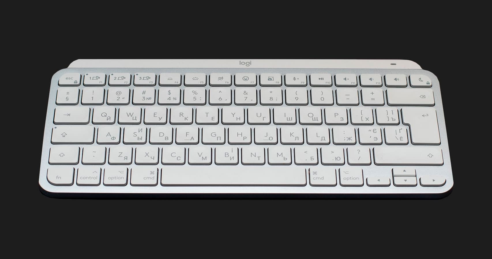 Клавіатура бездротова Logitech MX Keys Mini Wireless Illuminated UA (Pale Gray)