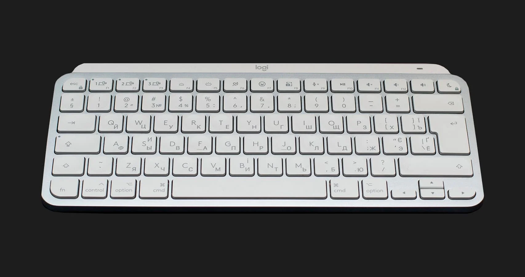 Клавиатура беспроводная Logitech MX Keys Mini Wireless Illuminated UA (Pale Gray)