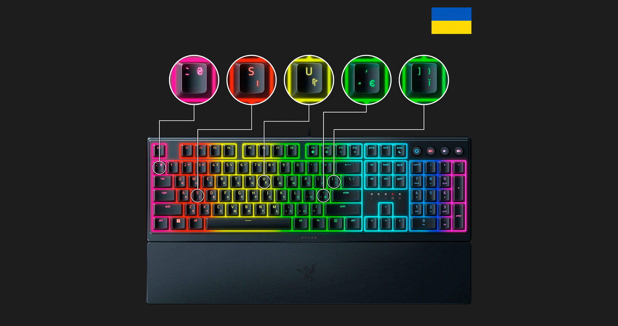 Клавіатура RAZER Ornata V3 UKR