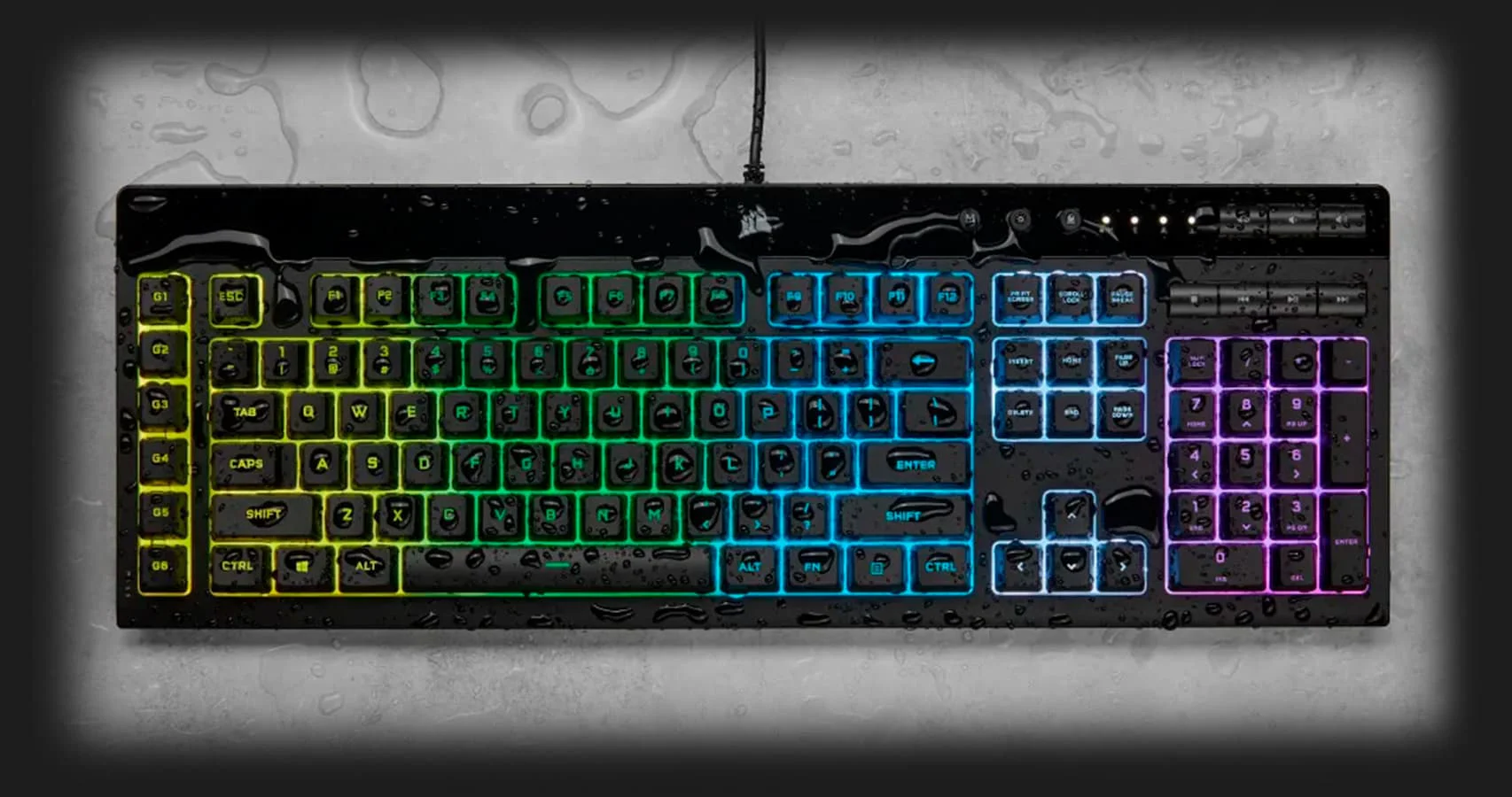 Клавіатура ігрова Corsair K55 Pro XT RGB (Black)
