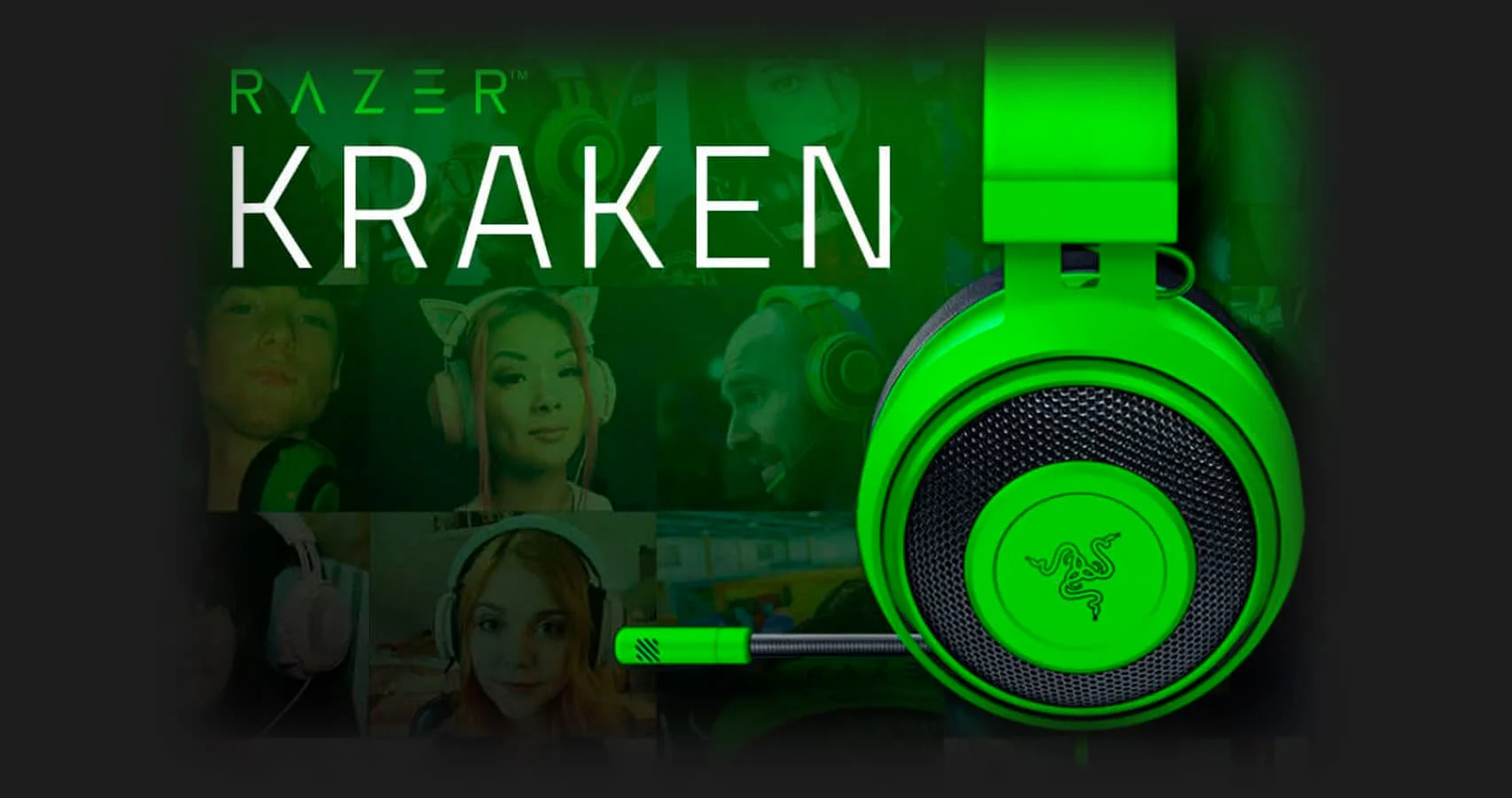 Ігрова гарнітура Razer Kraken Multi Platform (Green)