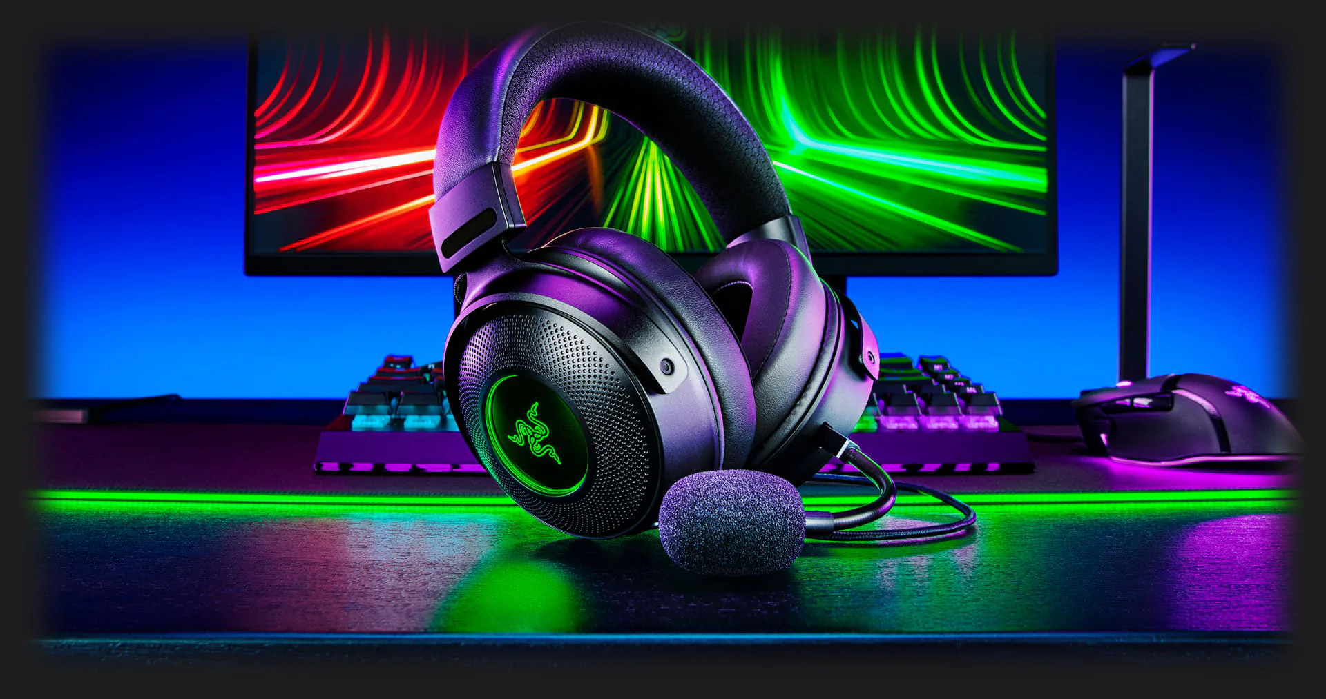 Ігрова гарнітура Razer Kraken V3 (Black) (RZ04-03770200-R3M1) (UA)