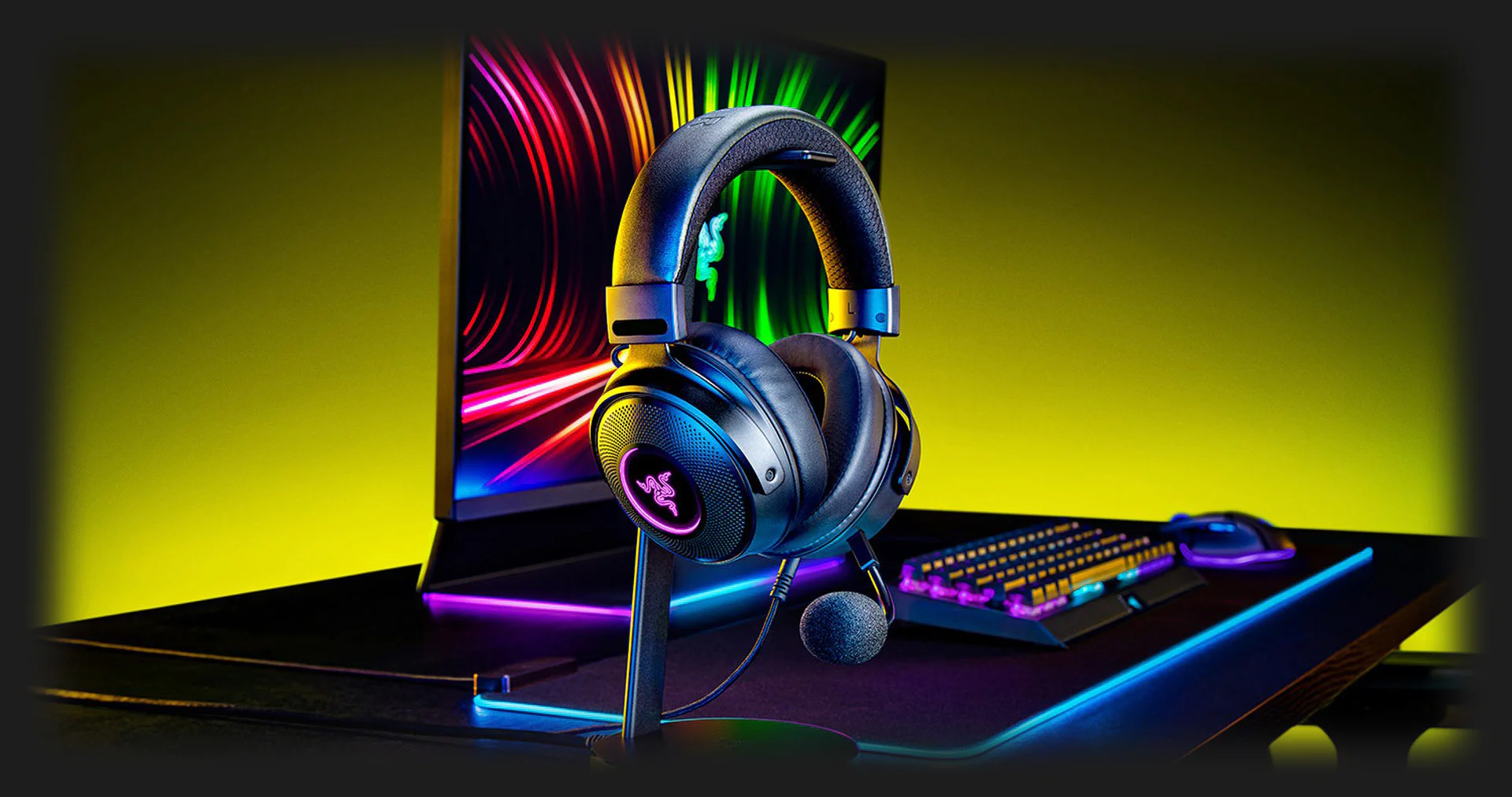 Ігрова гарнітура Razer Kraken V3 (Black) (RZ04-03770200-R3M1) (UA)