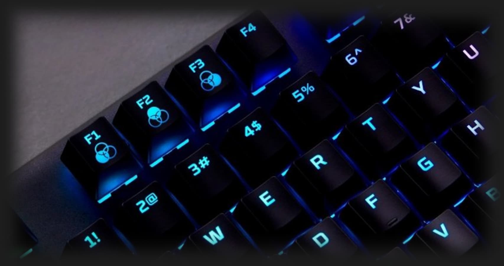 Клавіатура ігрова HyperX Alloy Origins Aqua USB RGB PBT (Black)