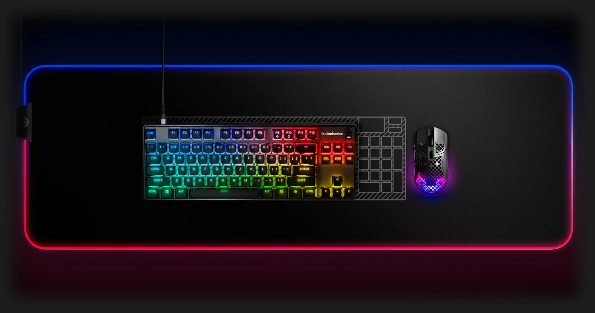 Ігрова клавіатура механічна STEELSERIES APEX 9 TKL (UA)