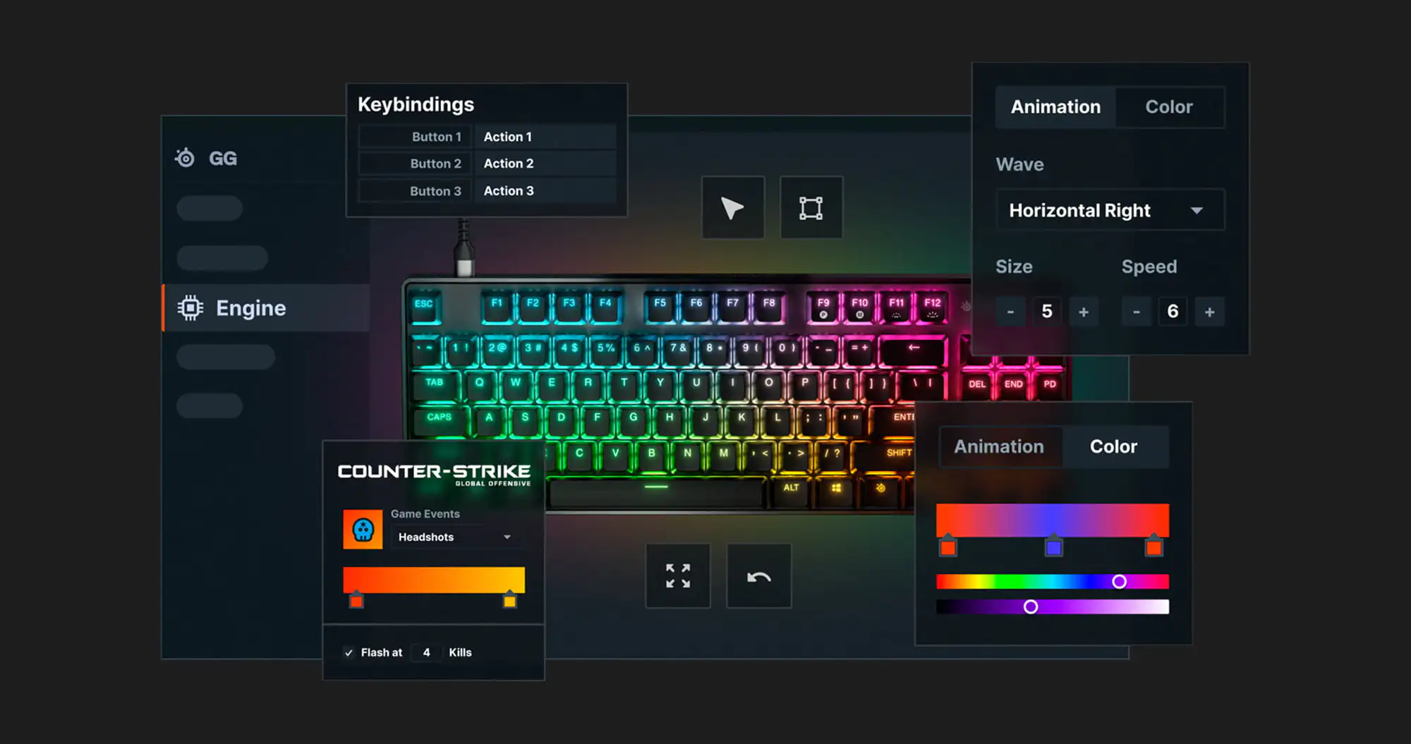 Ігрова клавіатура механічна STEELSERIES APEX 9 TKL (UA)