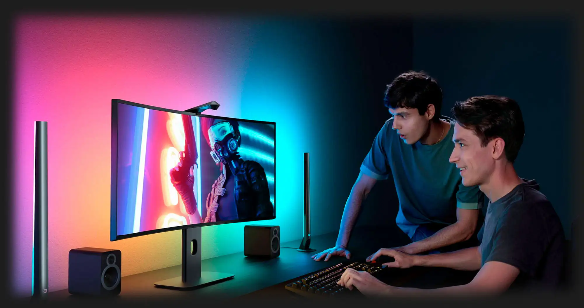 Набор адаптивной подсветки Govee H604A DreamView G1 Pro Gaming Light 24-29' RGB (Gray)