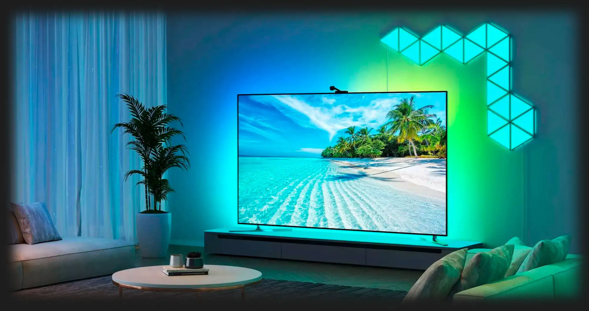 Набір настінних світильників Govee H6067 Tri-angle Light Panels 10шт RGB (White)