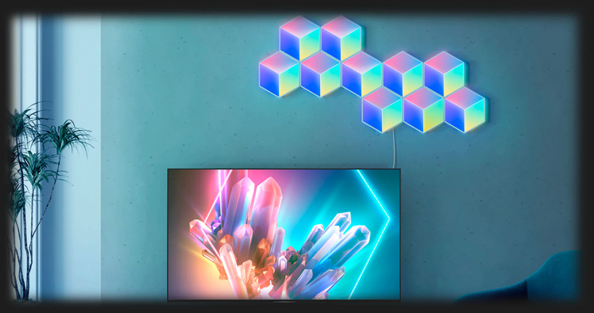 Набор настенных светильников Govee H6066 Glide Hexa Pro LED Light Panels 10шт RGB (White)