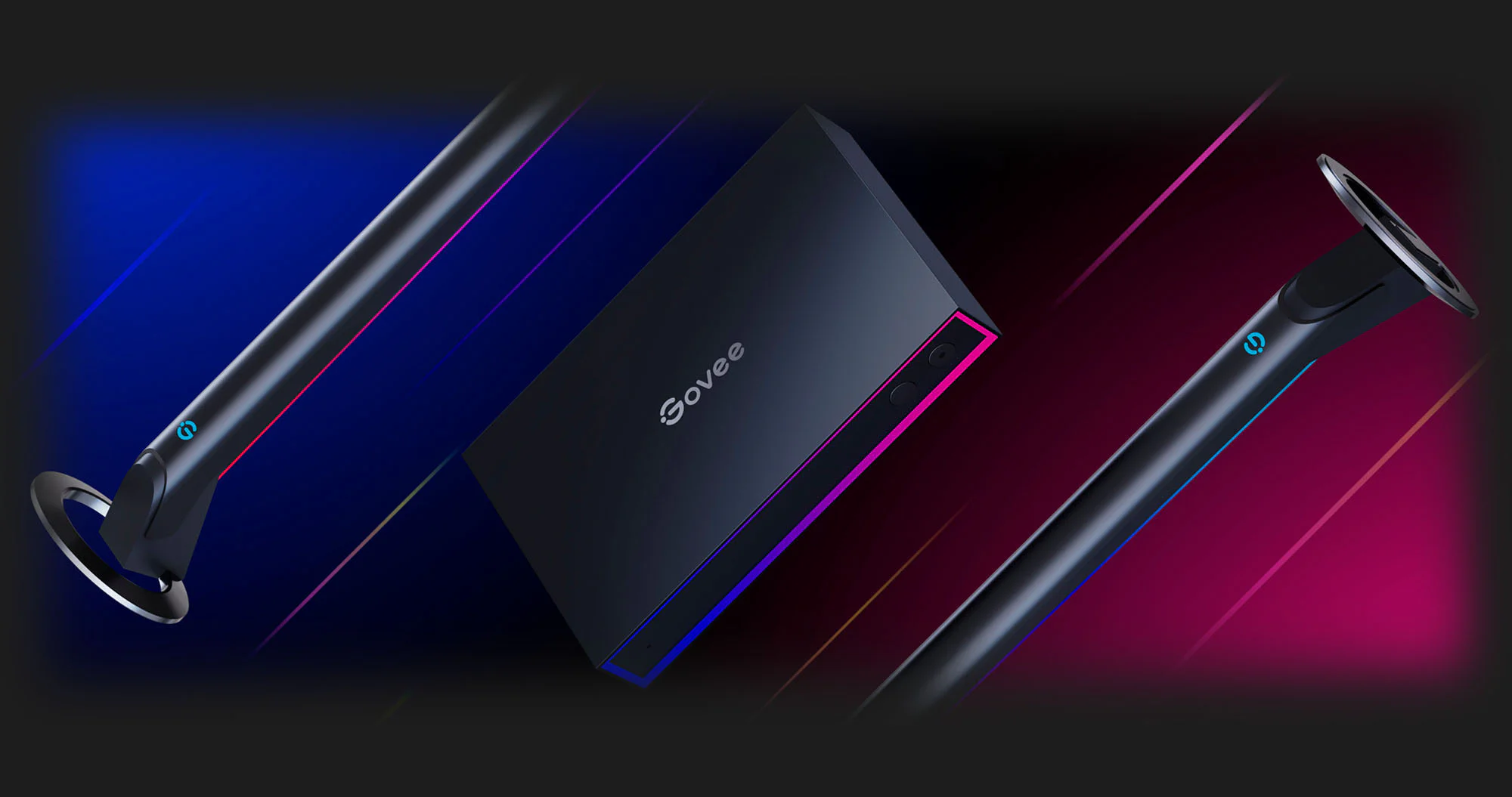 Набір адаптивного підсвічування Govee H6601 HDMI AI Gaming Kit RGB (Black)