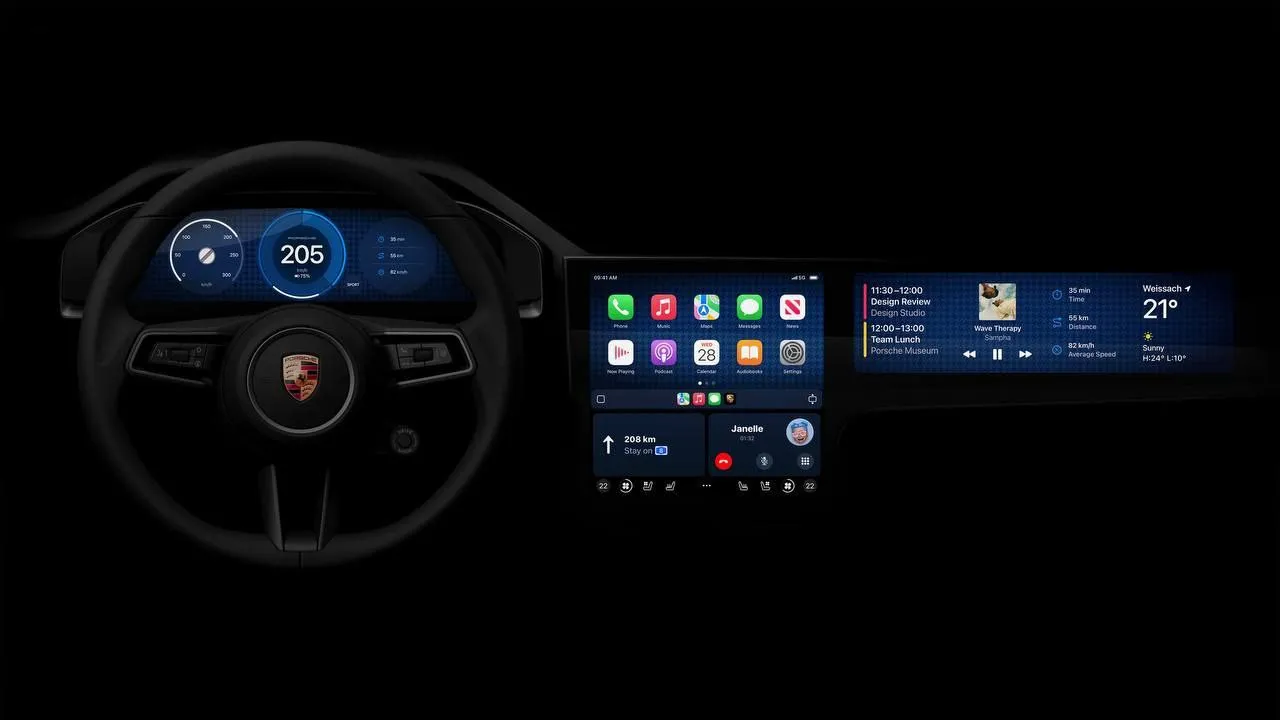 Apple CarPlay відтепер в Porsche та Aston-Martin