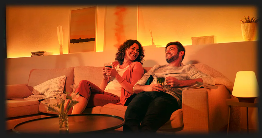Розумна лампа Philips Hue E14, 5.5W (40Вт), 2700K, White, ZigBee, Bluetooth, регулювання яскравості, 2шт