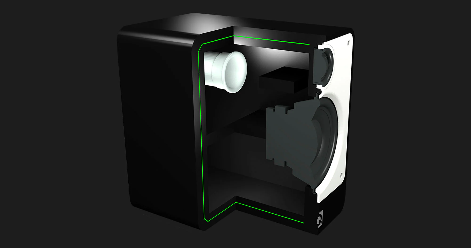 Акустика Q Acoustics Concept 20 Speaker (Gloss Black) (QA2620)