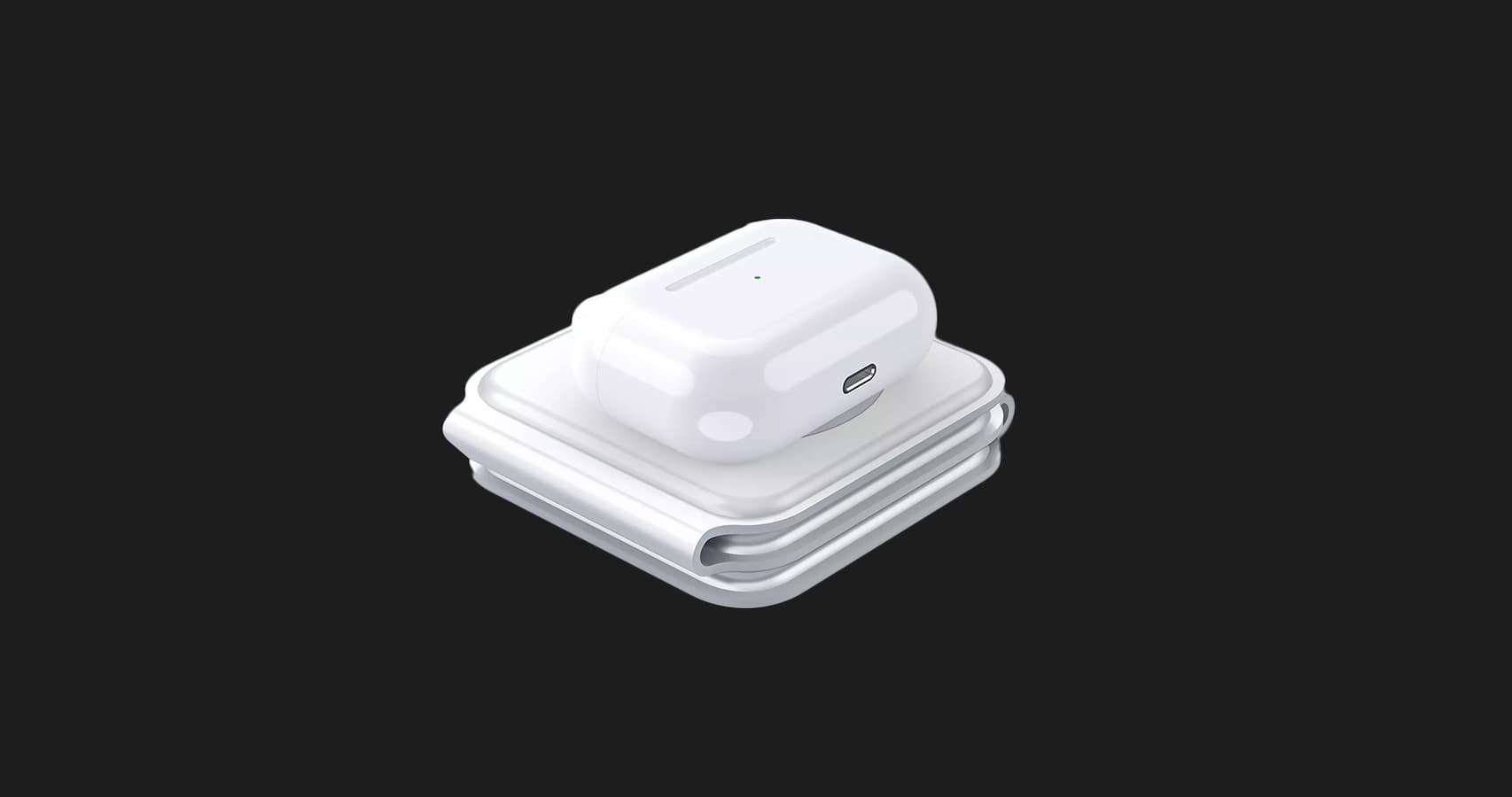 Беспроводная зарядка WiWU Foldable 3 in 1 Wireless Charger M6 (White)