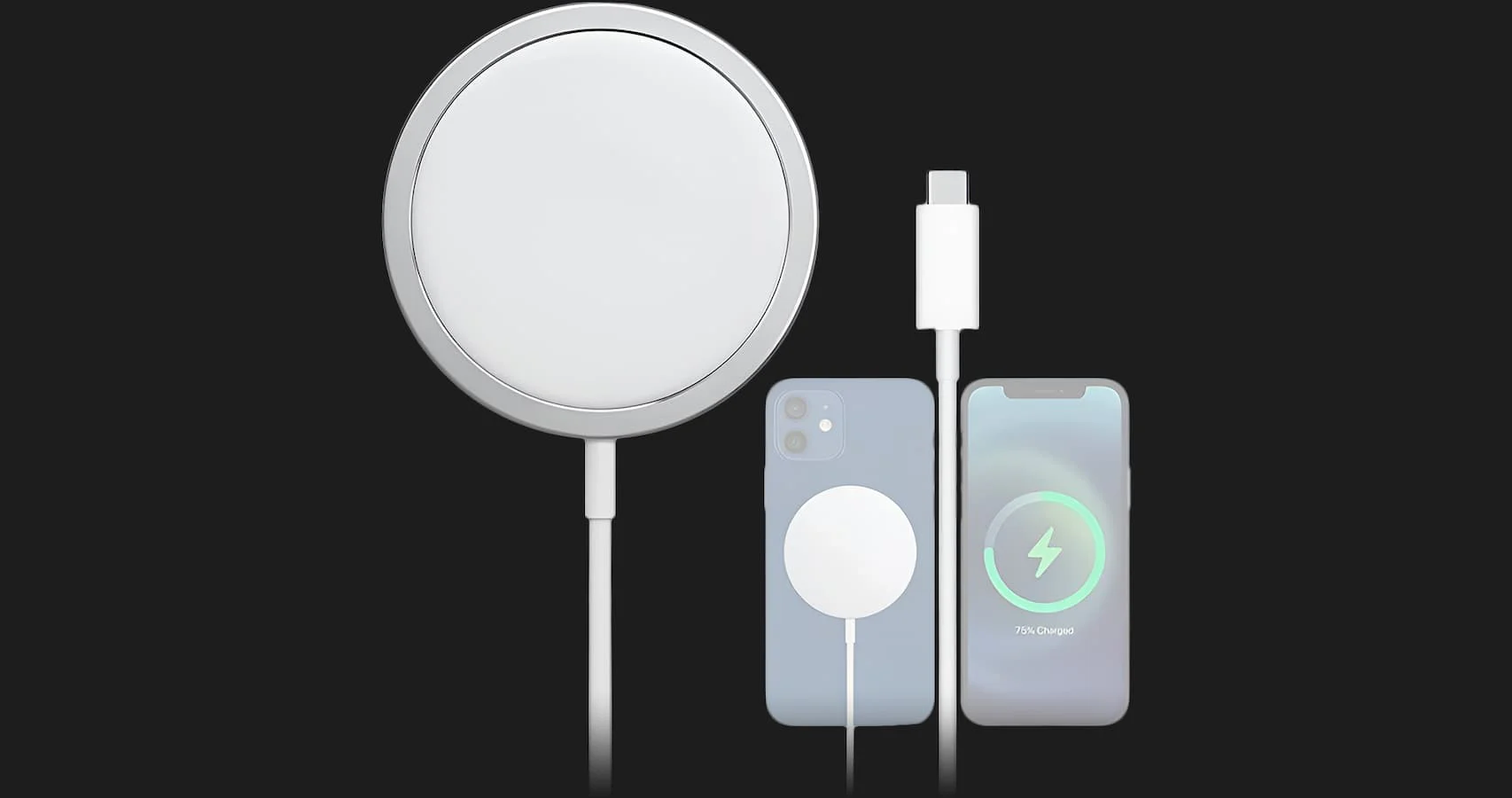 Безпровідна зарядка WiWU Wi-W009 15W Wireless Charger (White)