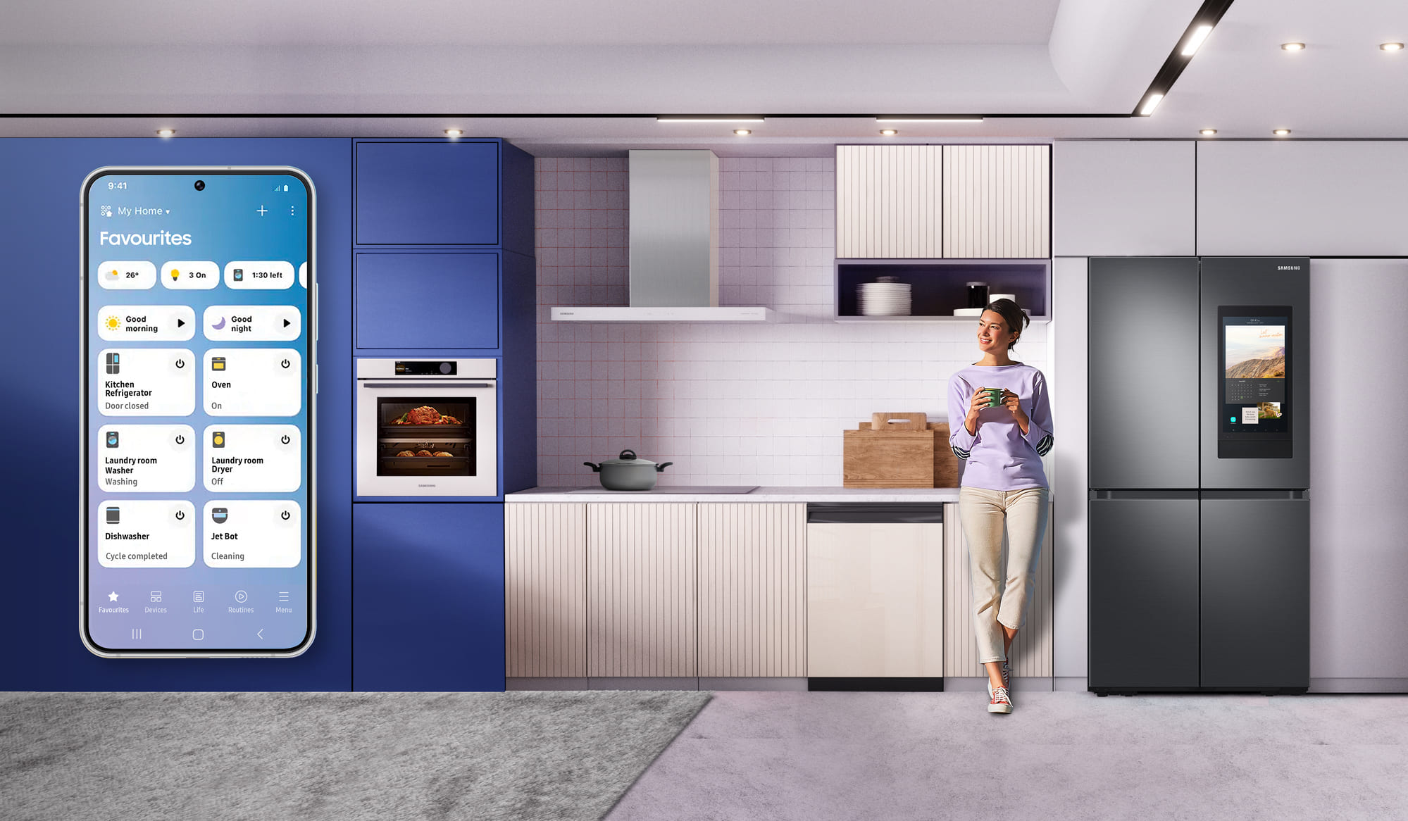 Samsung запускает революционный умный холодильник Bespoke Flex Refrigerator 2024