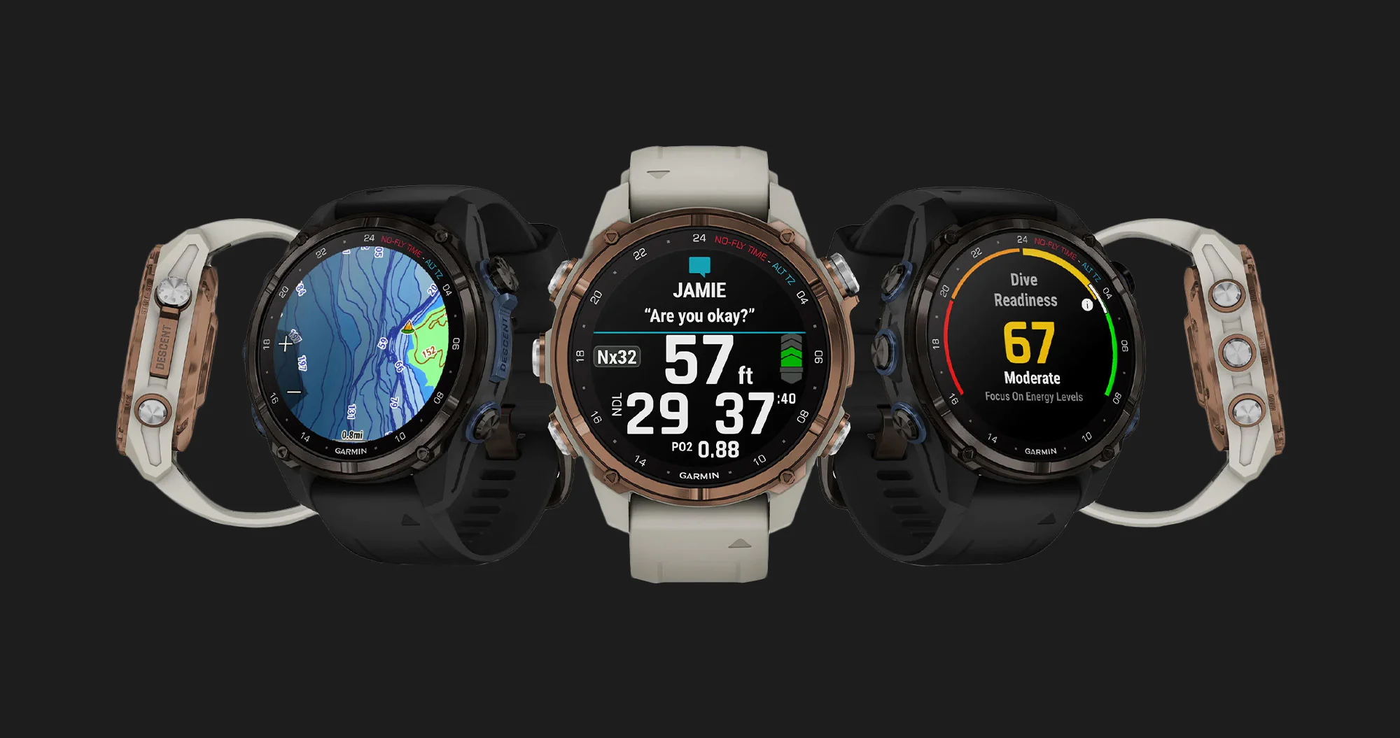 Garmin Descent Mk3i 43mm Carbon Gray DLC Titanium with Black Silicone Band