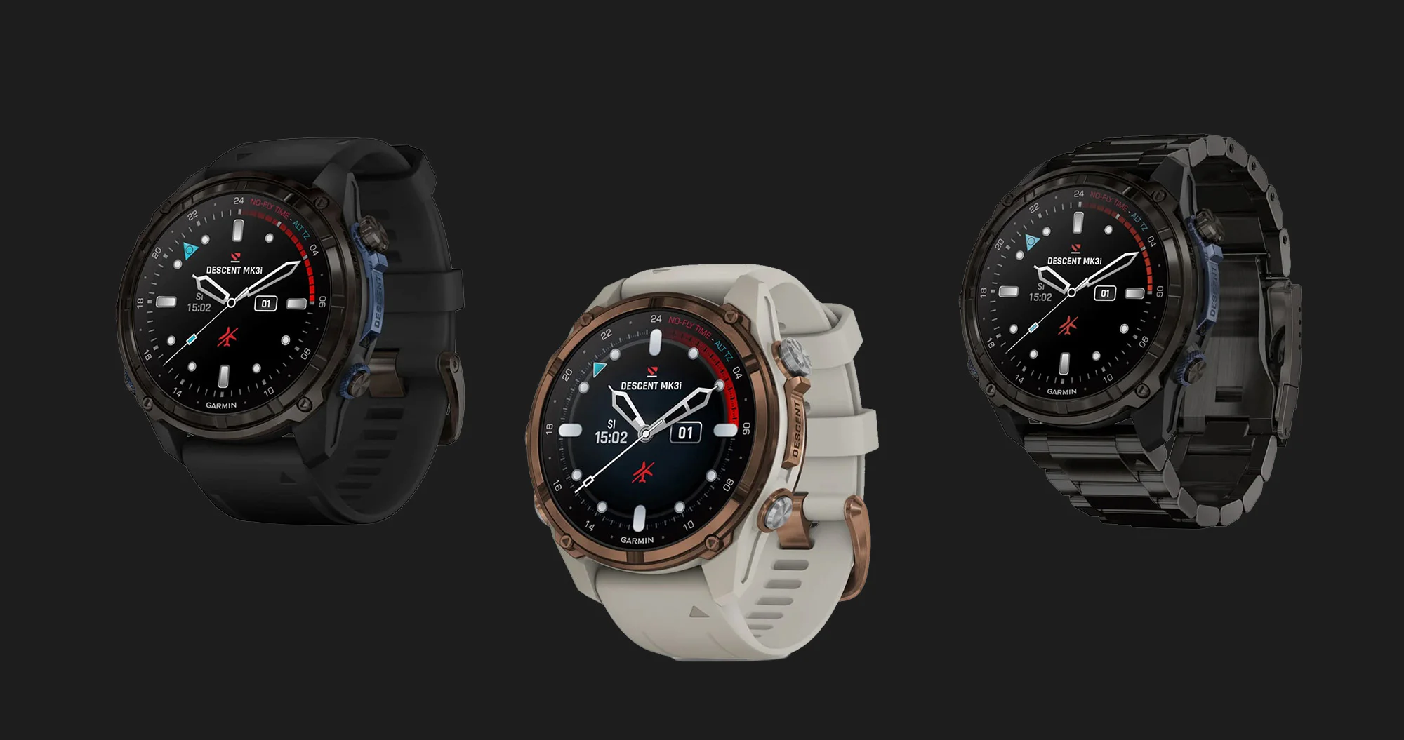 Garmin Descent Mk3i 43mm Carbon Gray DLC Titanium with Black Silicone Band