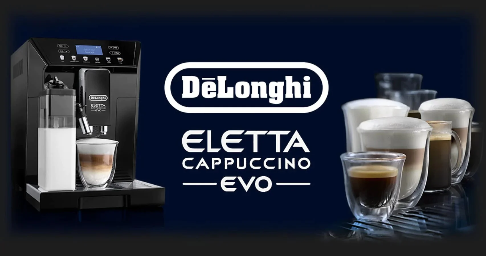 Кавомашина Delonghi Eletta Cappuccino EVO (Black) (EU)