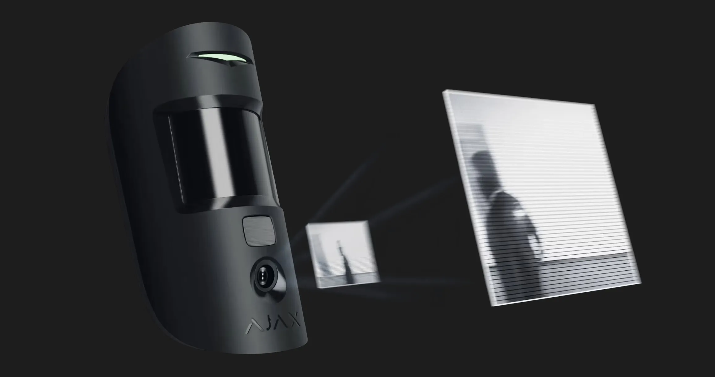 Датчик движения с камерой Ajax MotionCam, PhOD, беспроводной, Jeweller, (Black)