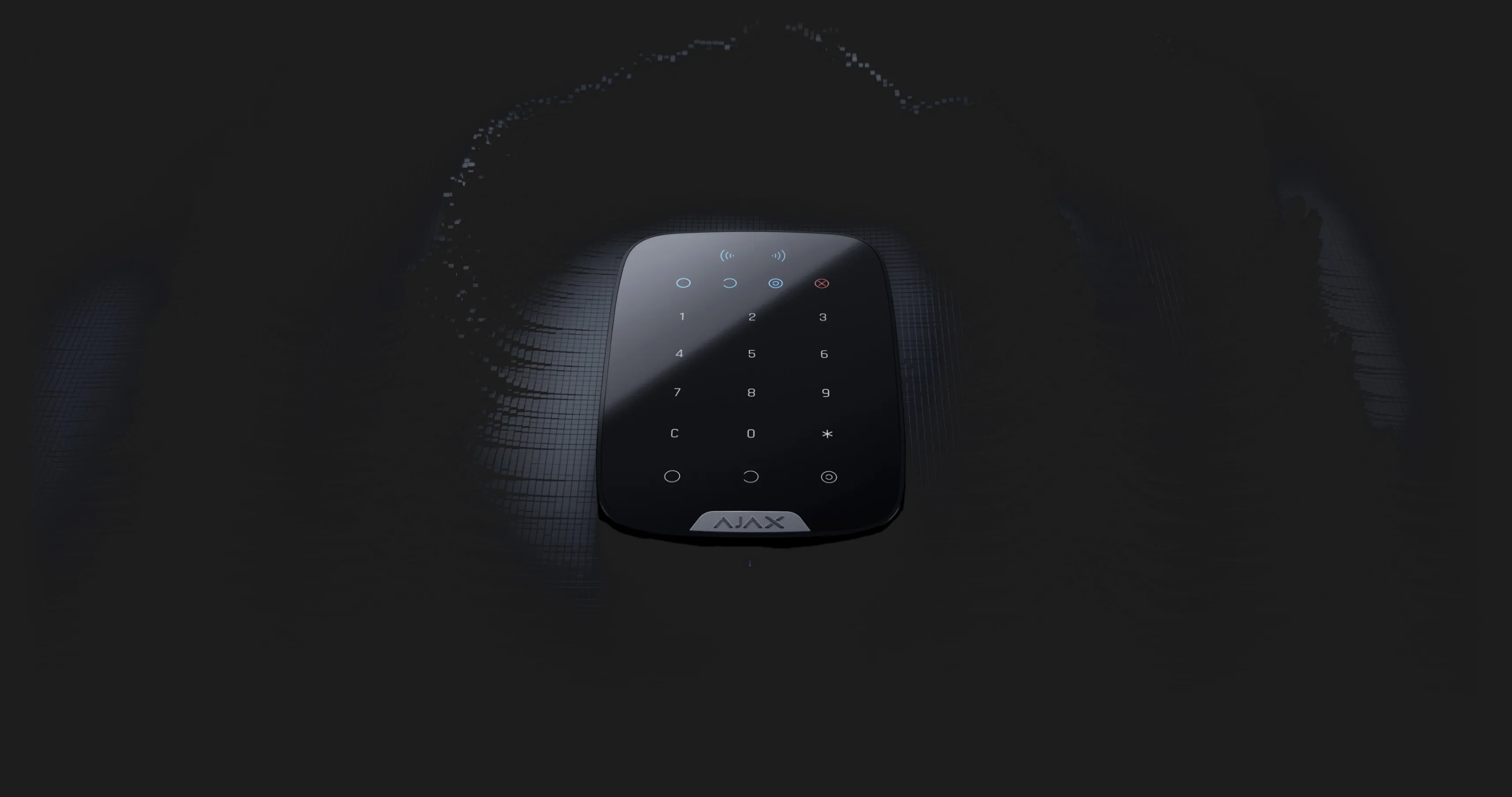 Бездротова сенсорна клавіатура Ajax Keypad Plus (Black)