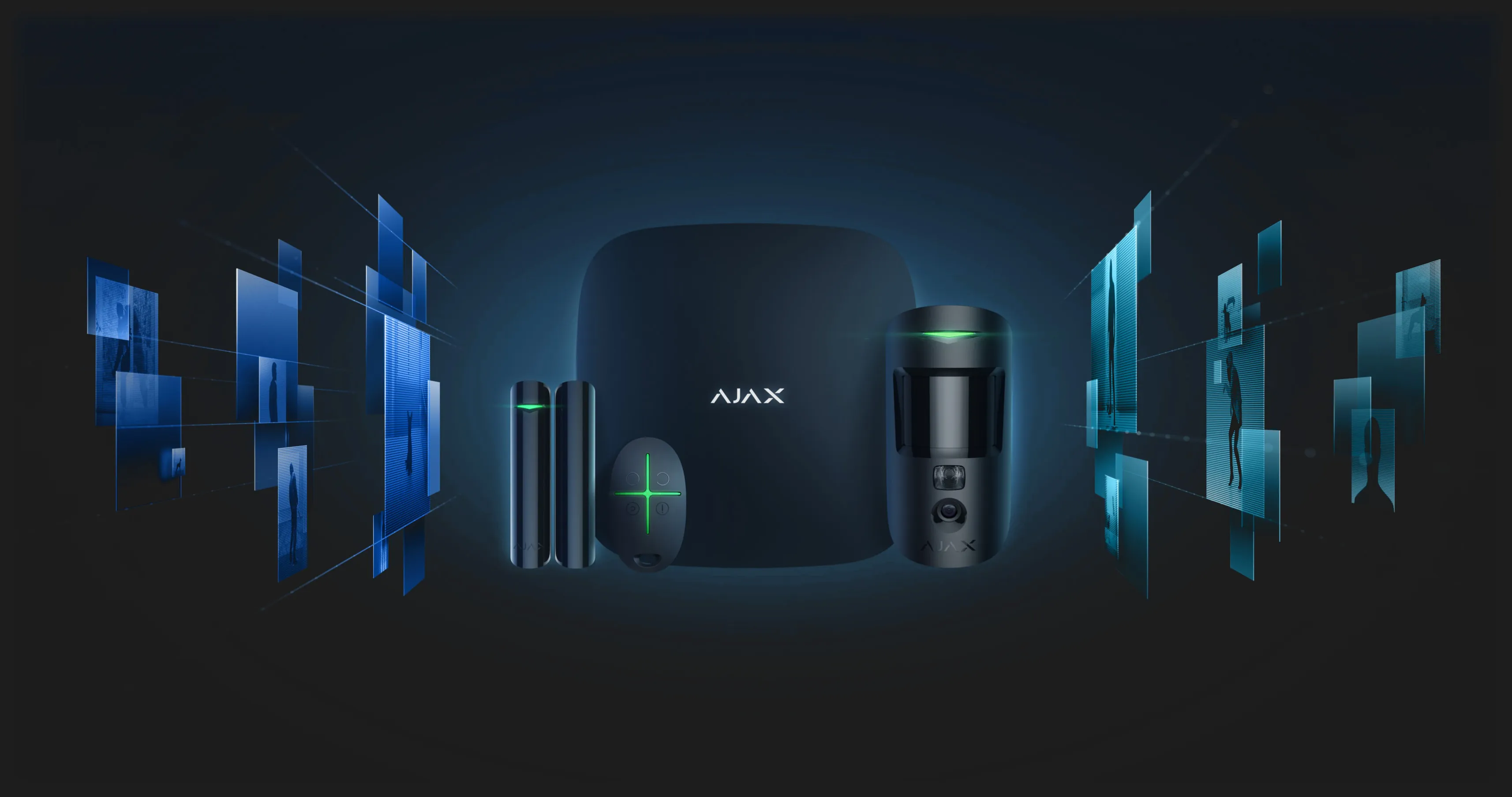 Комплект охоронної сигналізації Ajax StarterKit Cam (Black)