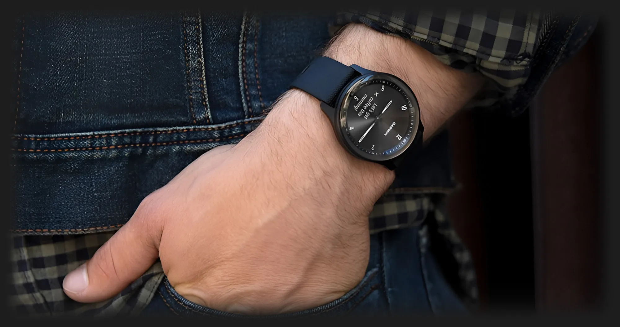 Garmin vivomove sport black deals